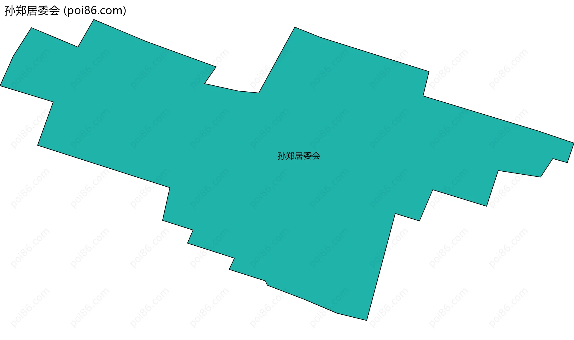 孙郑居委会边界地图