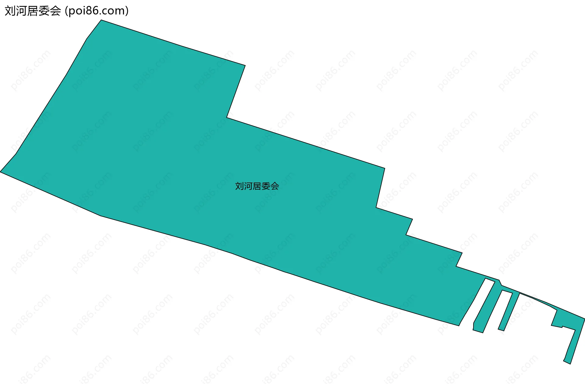 刘河居委会边界地图