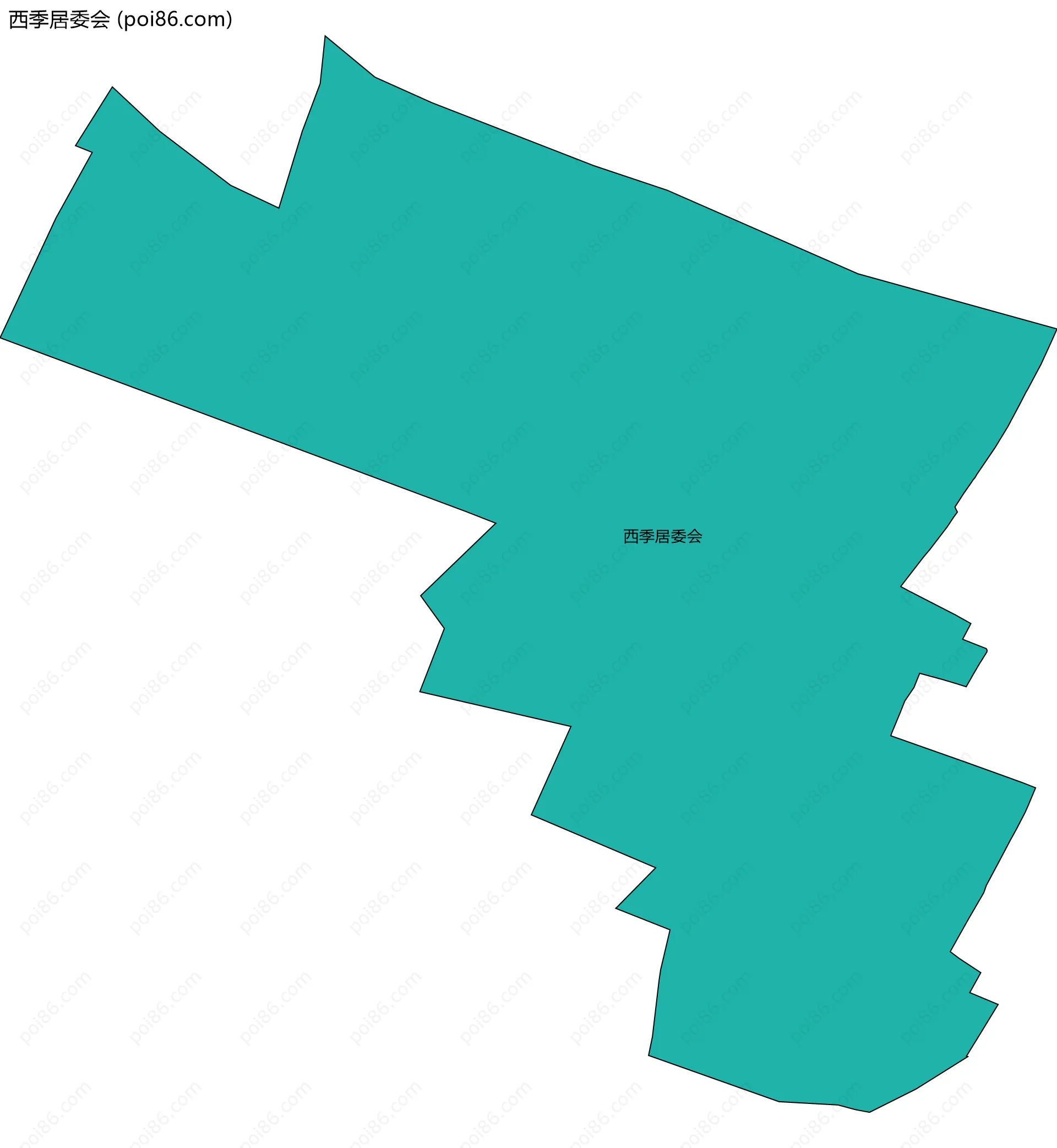 西季居委会边界地图