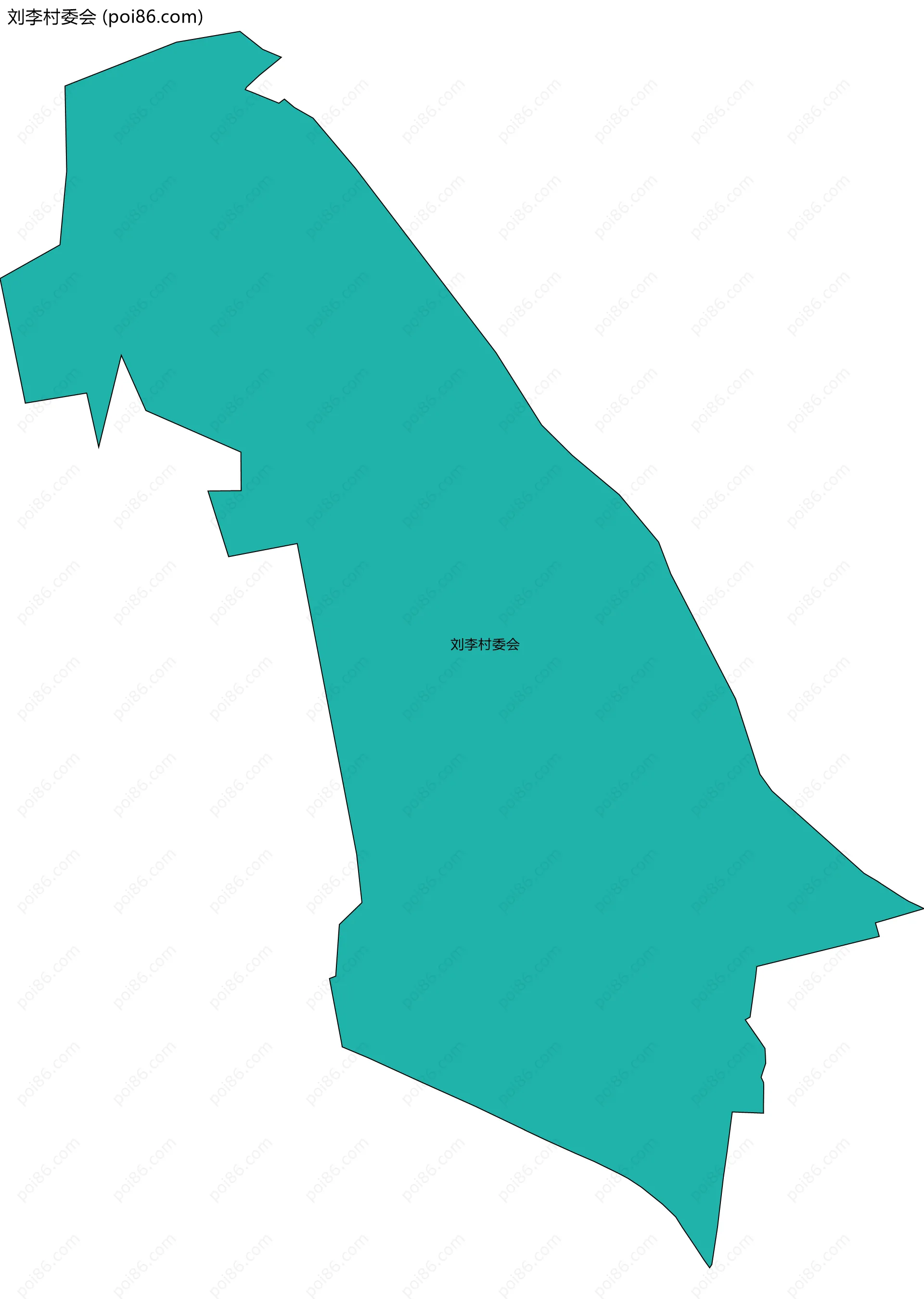 刘李村委会边界地图