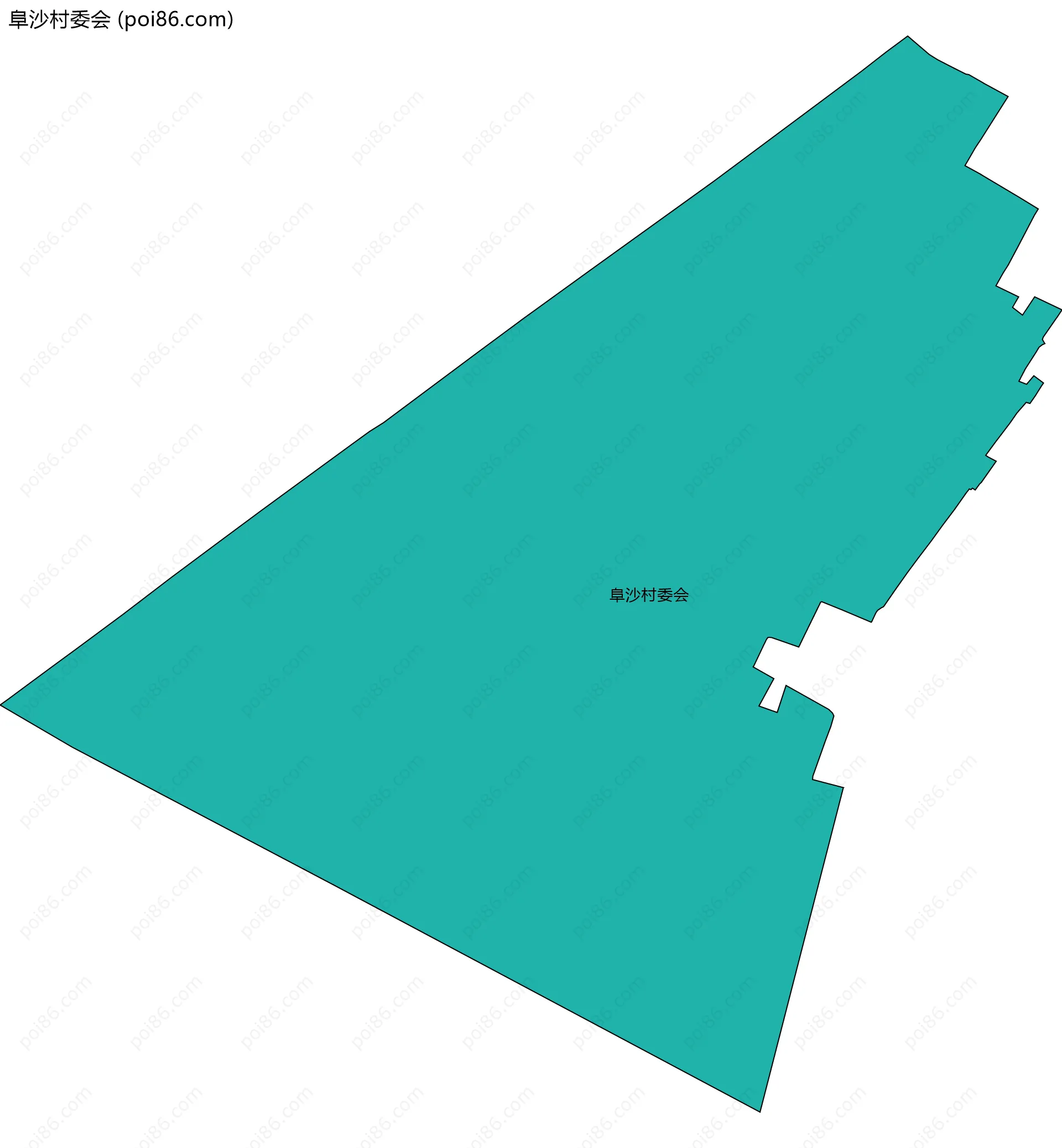 阜沙村委会边界地图