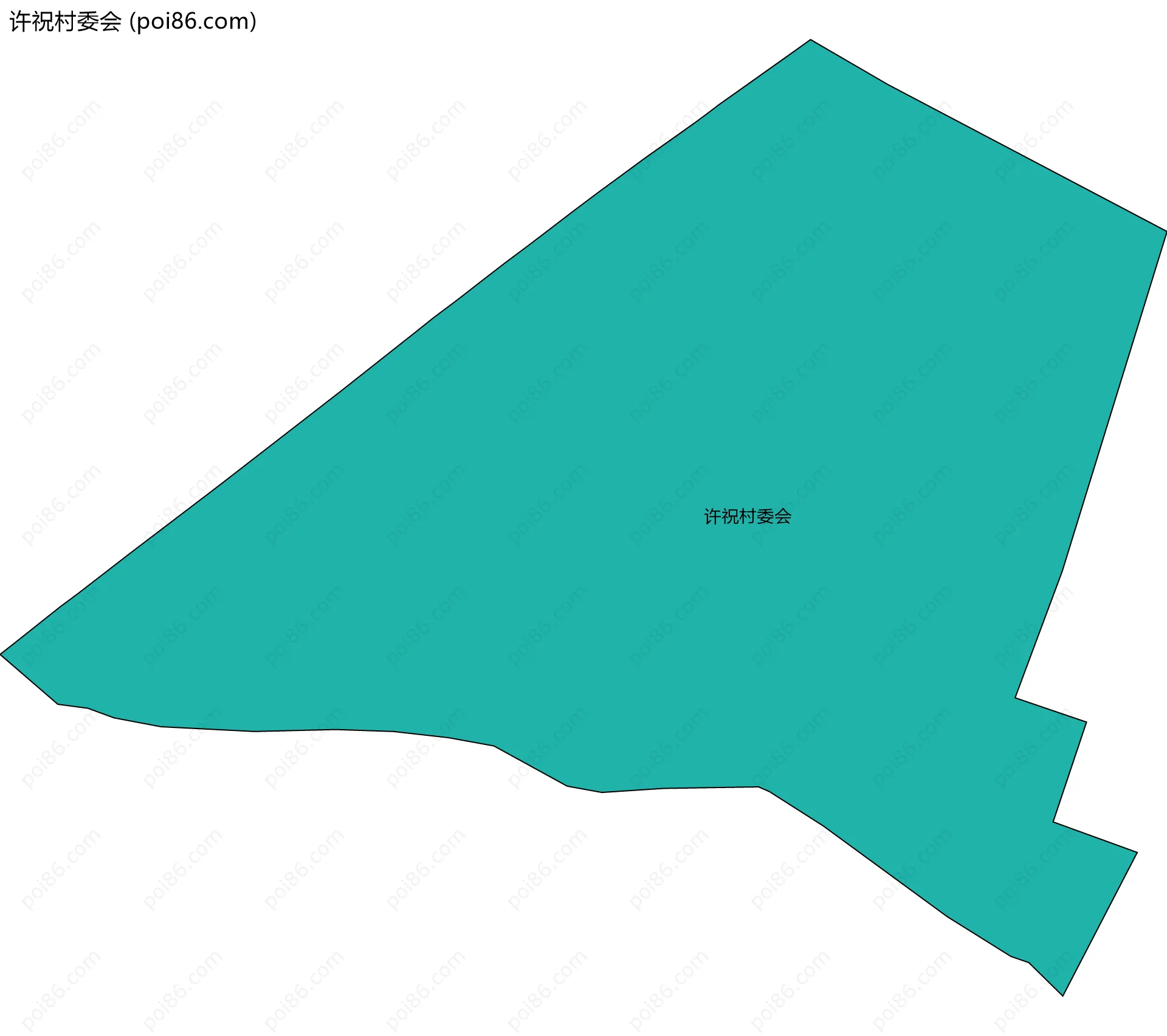 许祝村委会边界地图