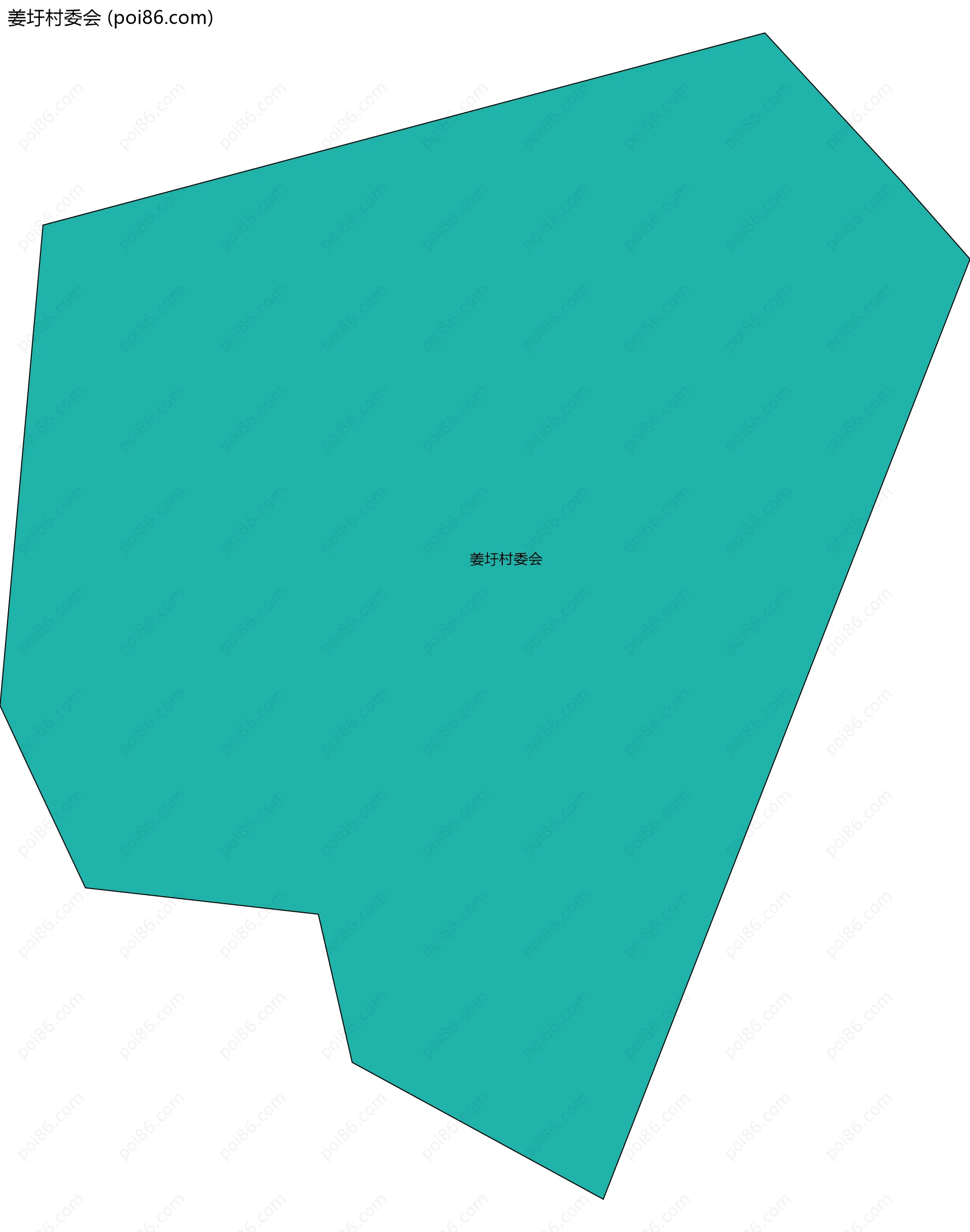 姜圩村委会边界地图