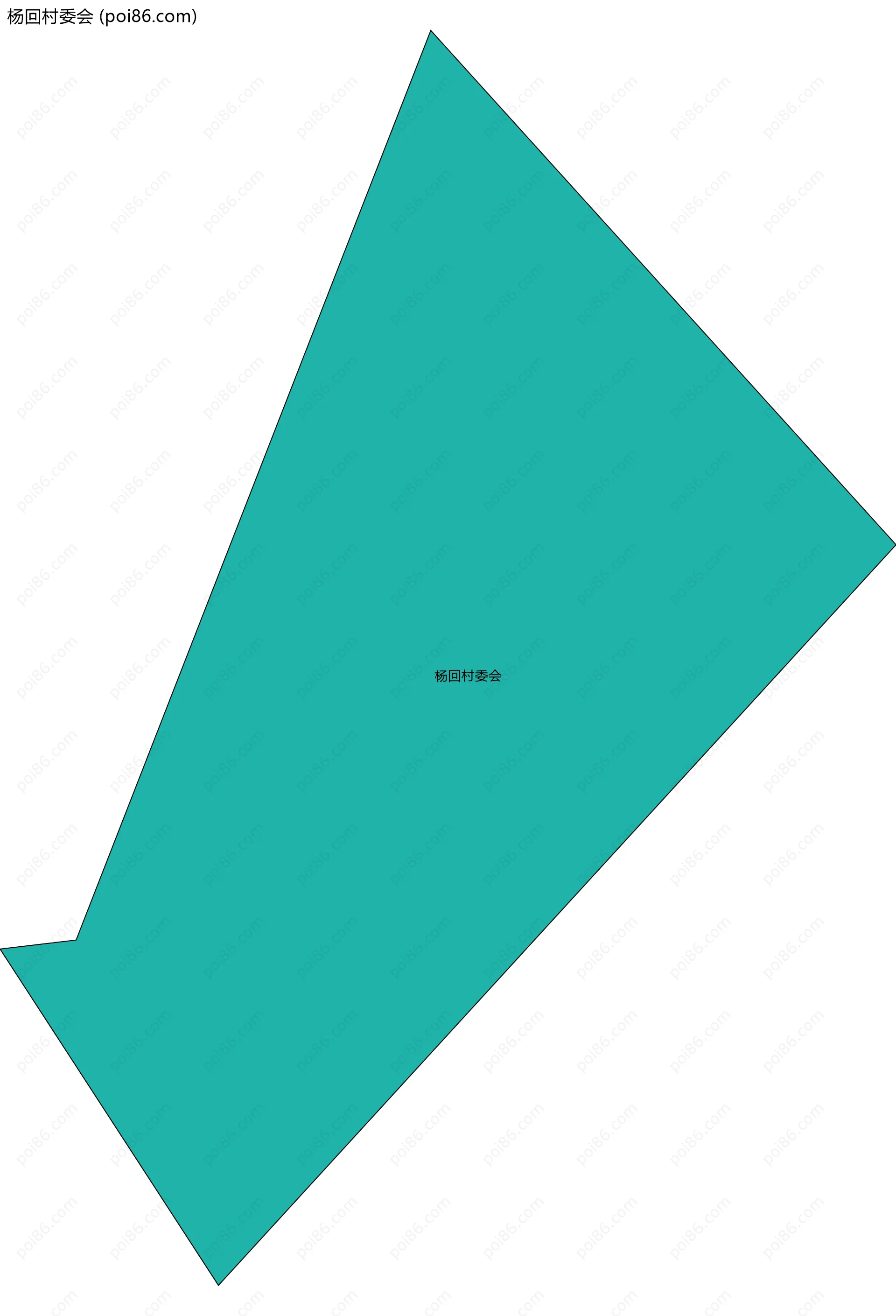 杨回村委会边界地图