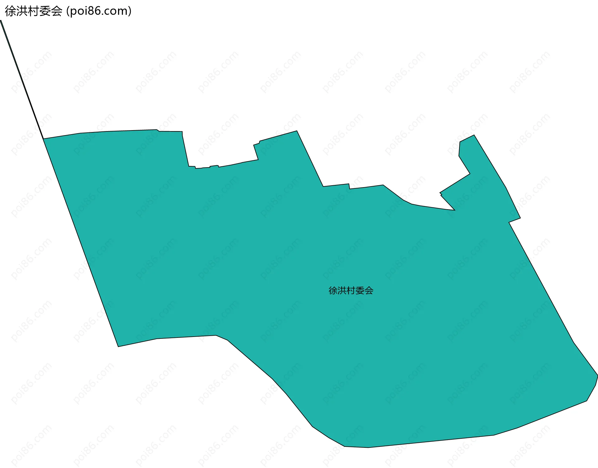 徐洪村委会边界地图