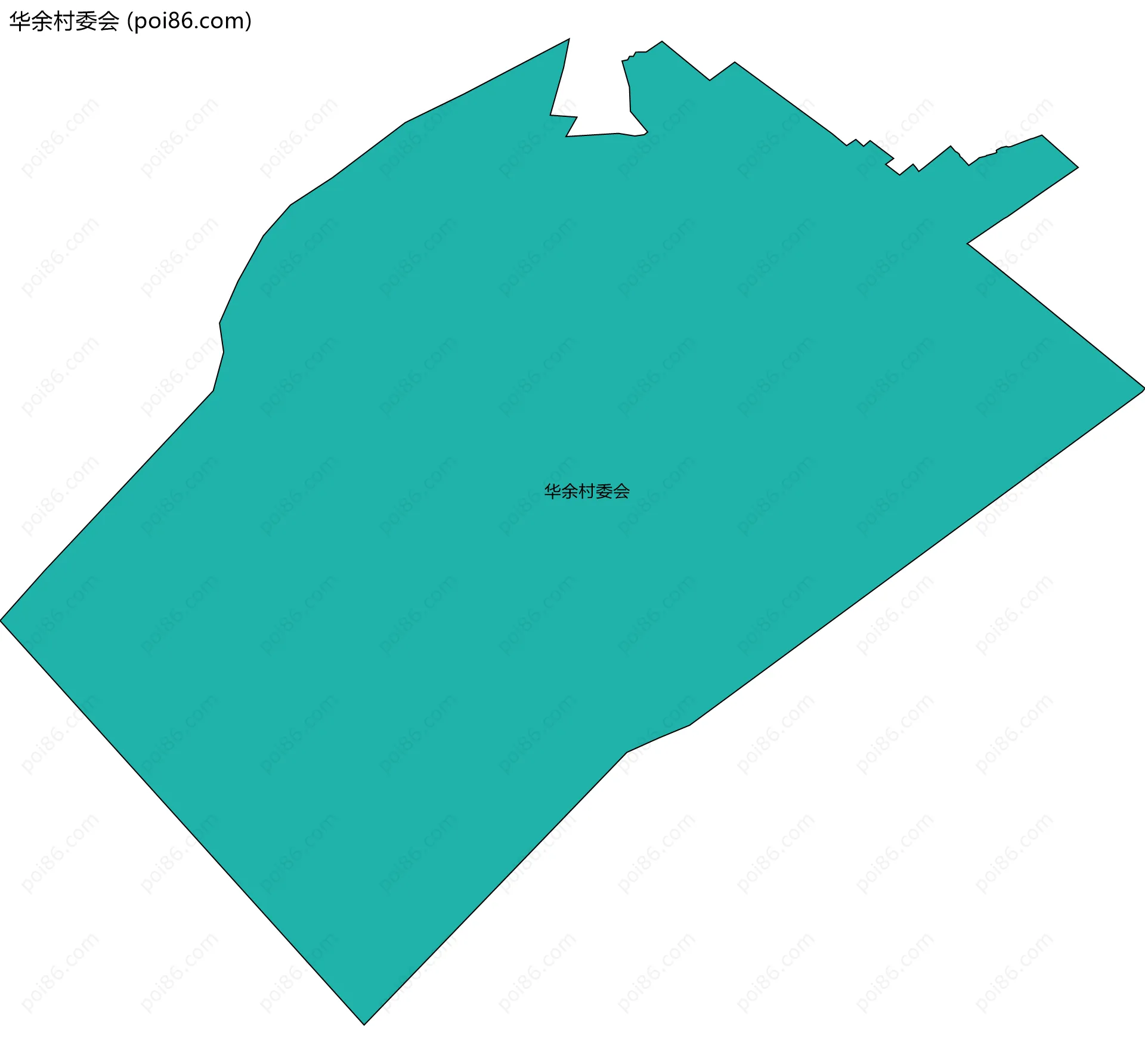 华余村委会边界地图