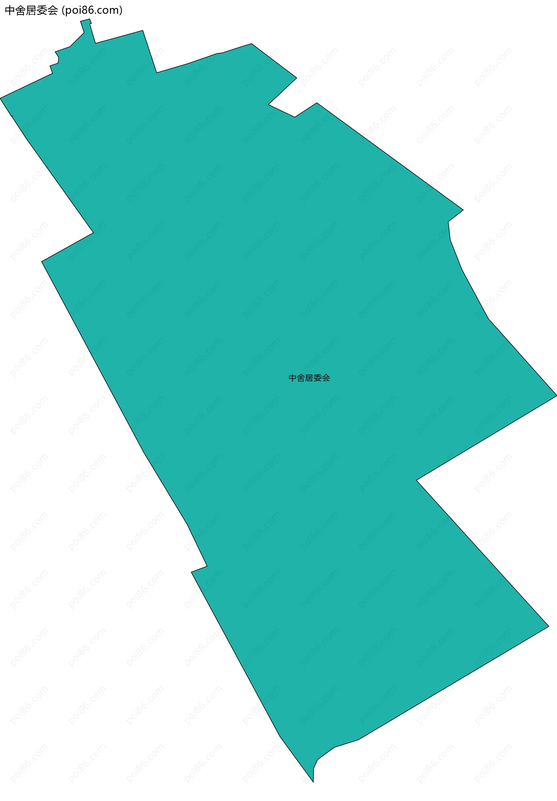 中舍居委会边界地图