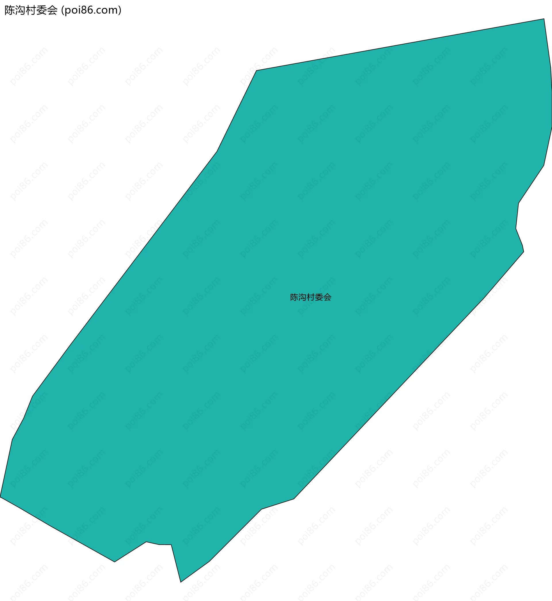 陈沟村委会边界地图