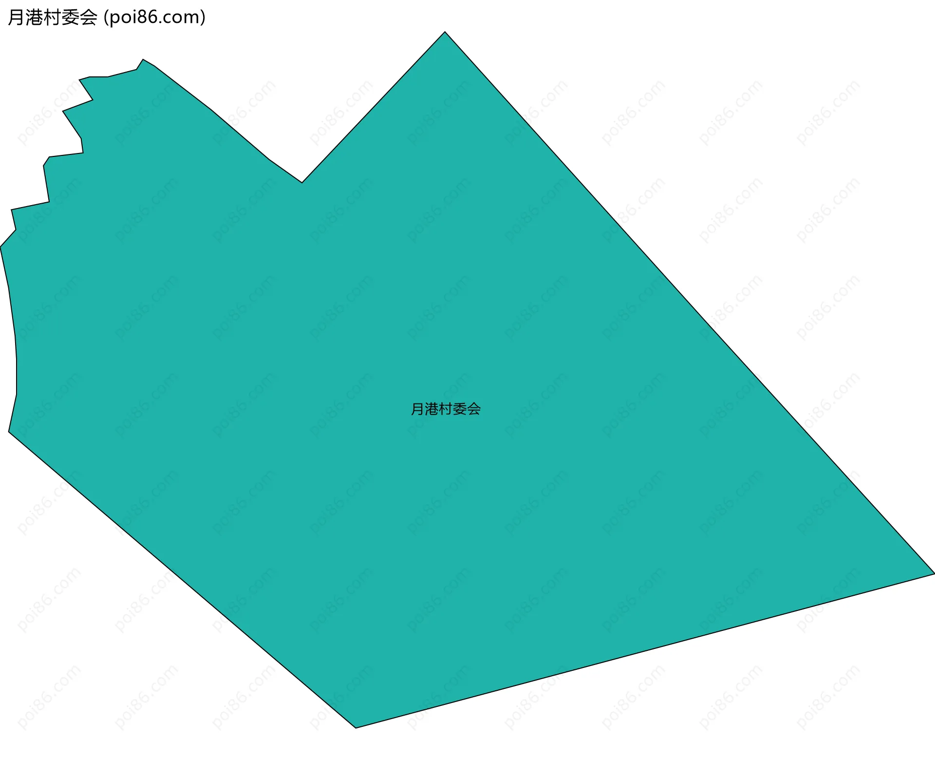 月港村委会边界地图