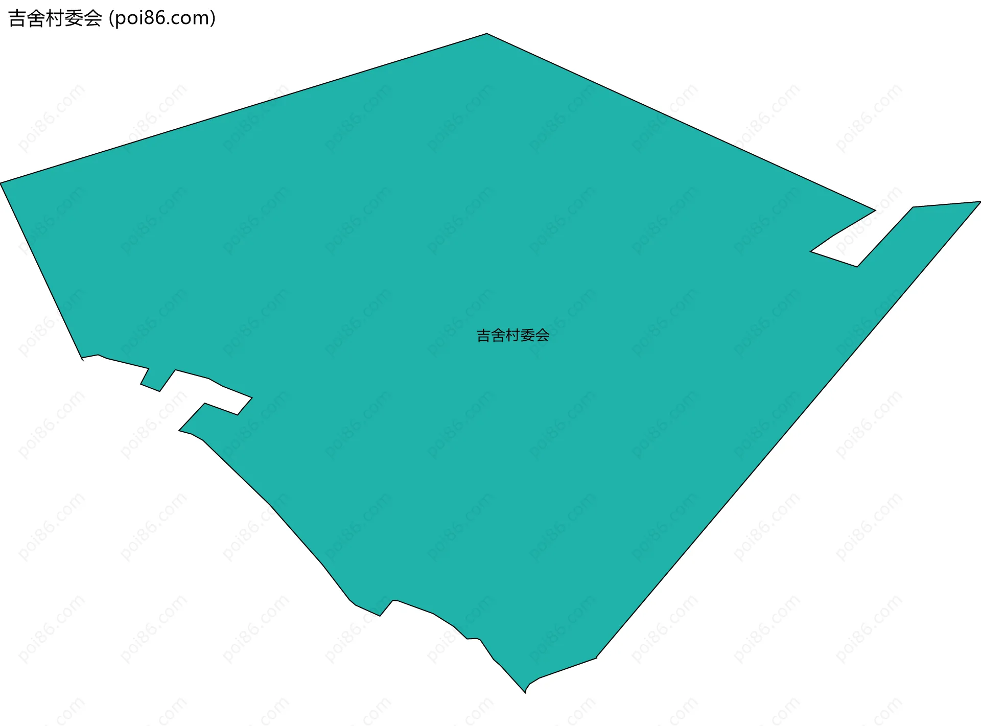 吉舍村委会边界地图