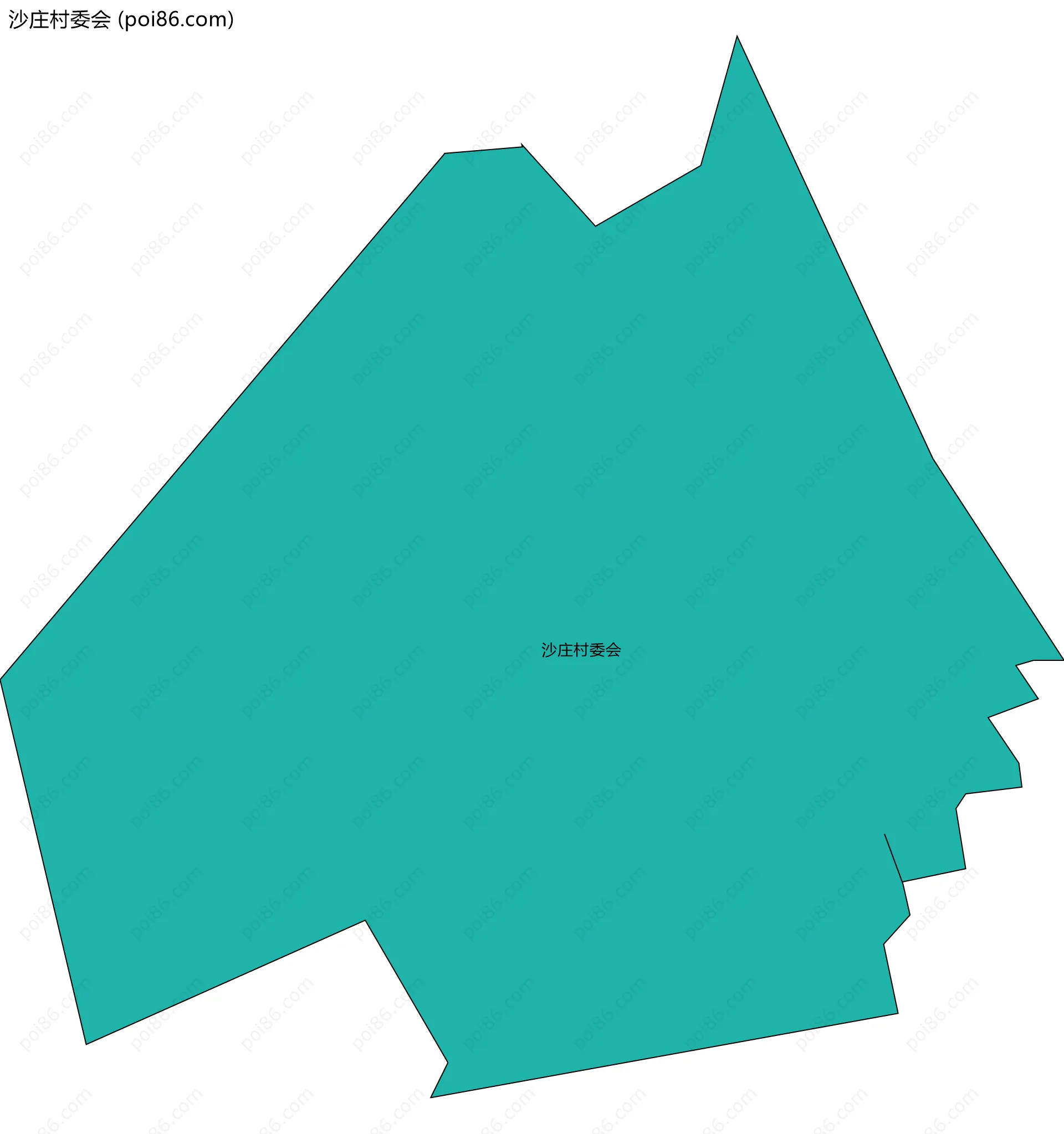 沙庄村委会边界地图