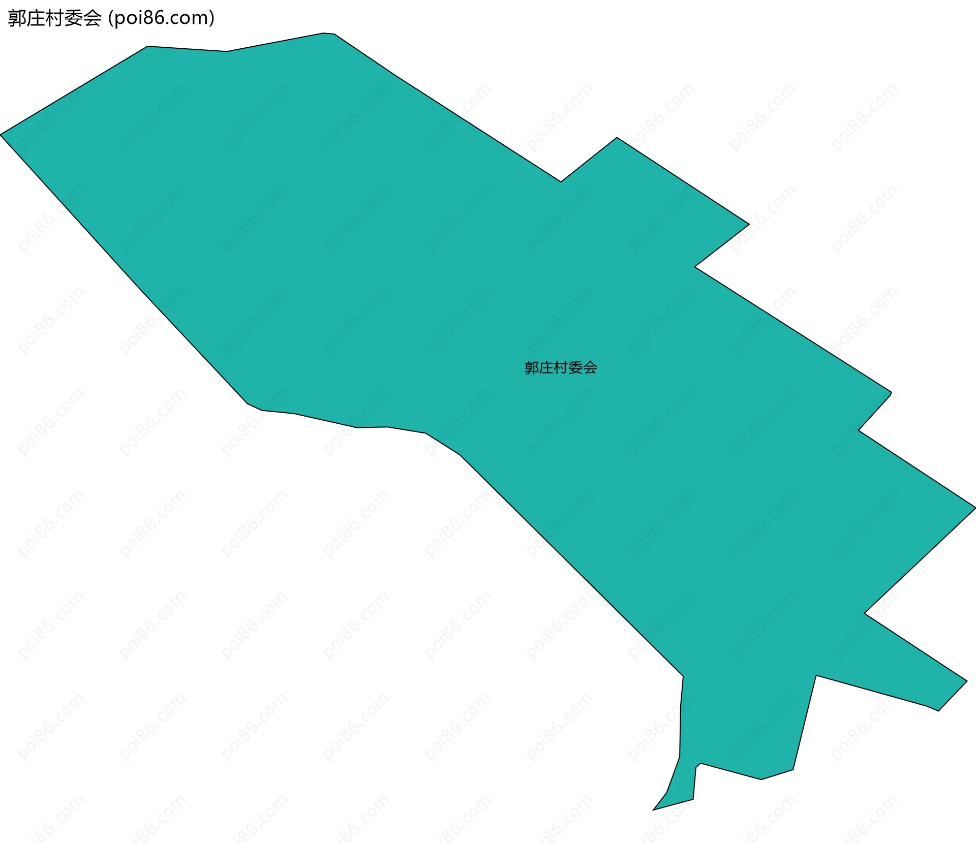 郭庄村委会边界地图