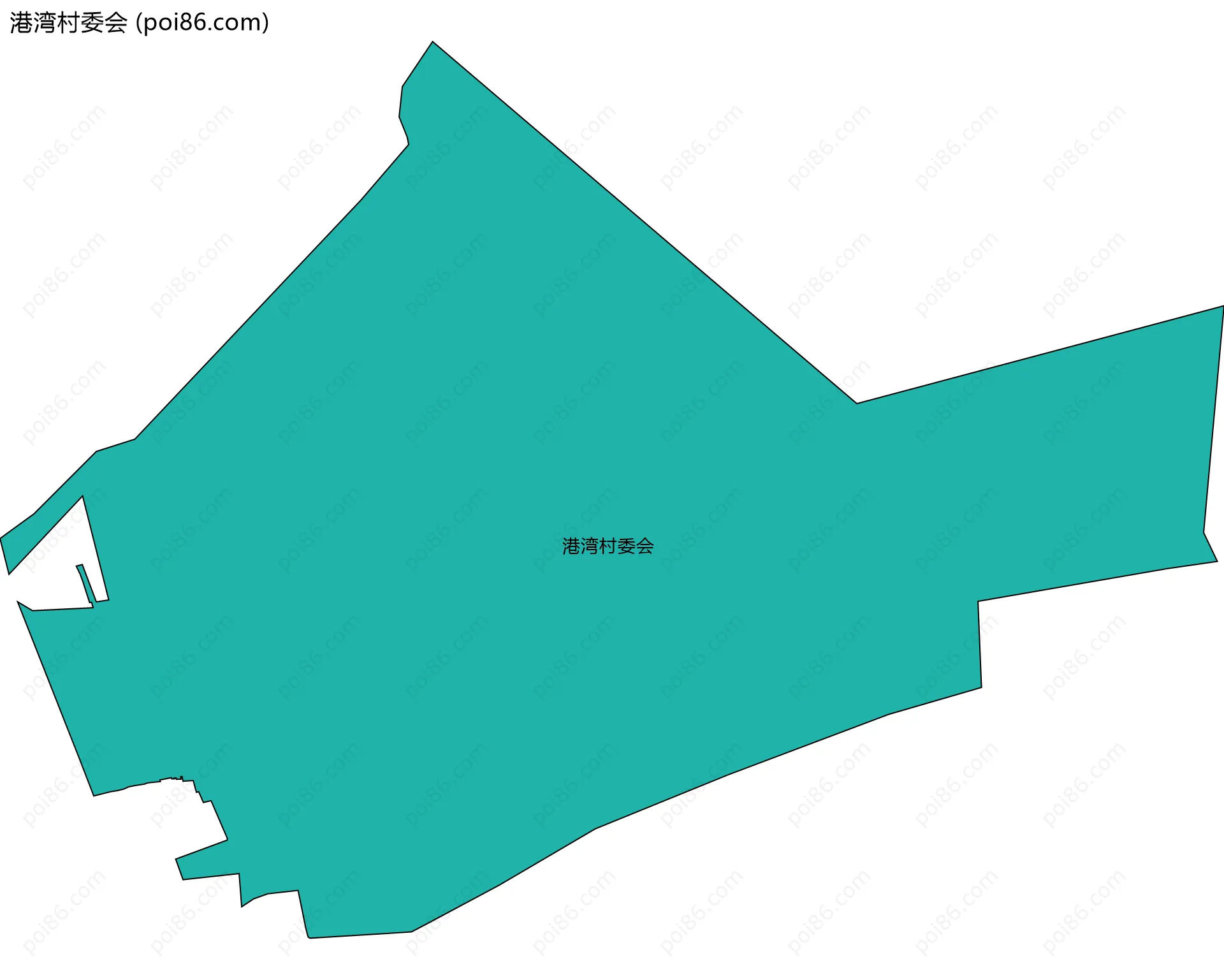 港湾村委会边界地图