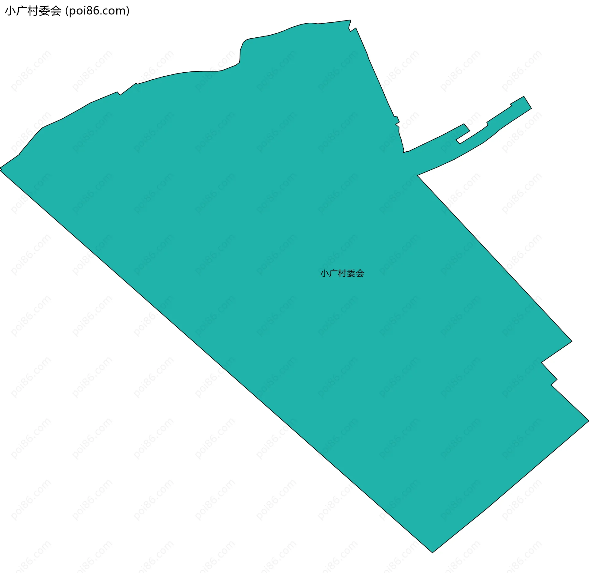 小广村委会边界地图