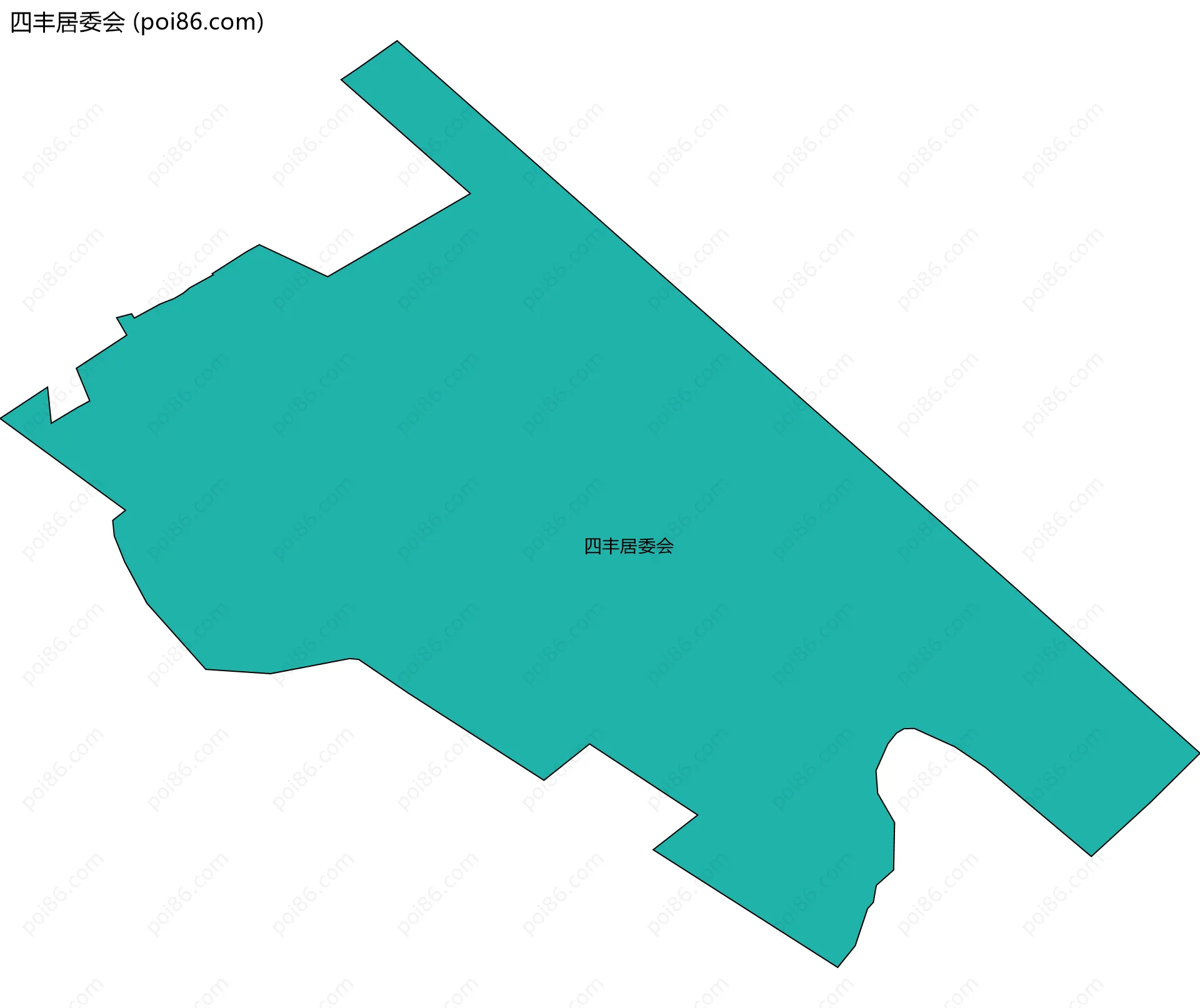 四丰居委会边界地图