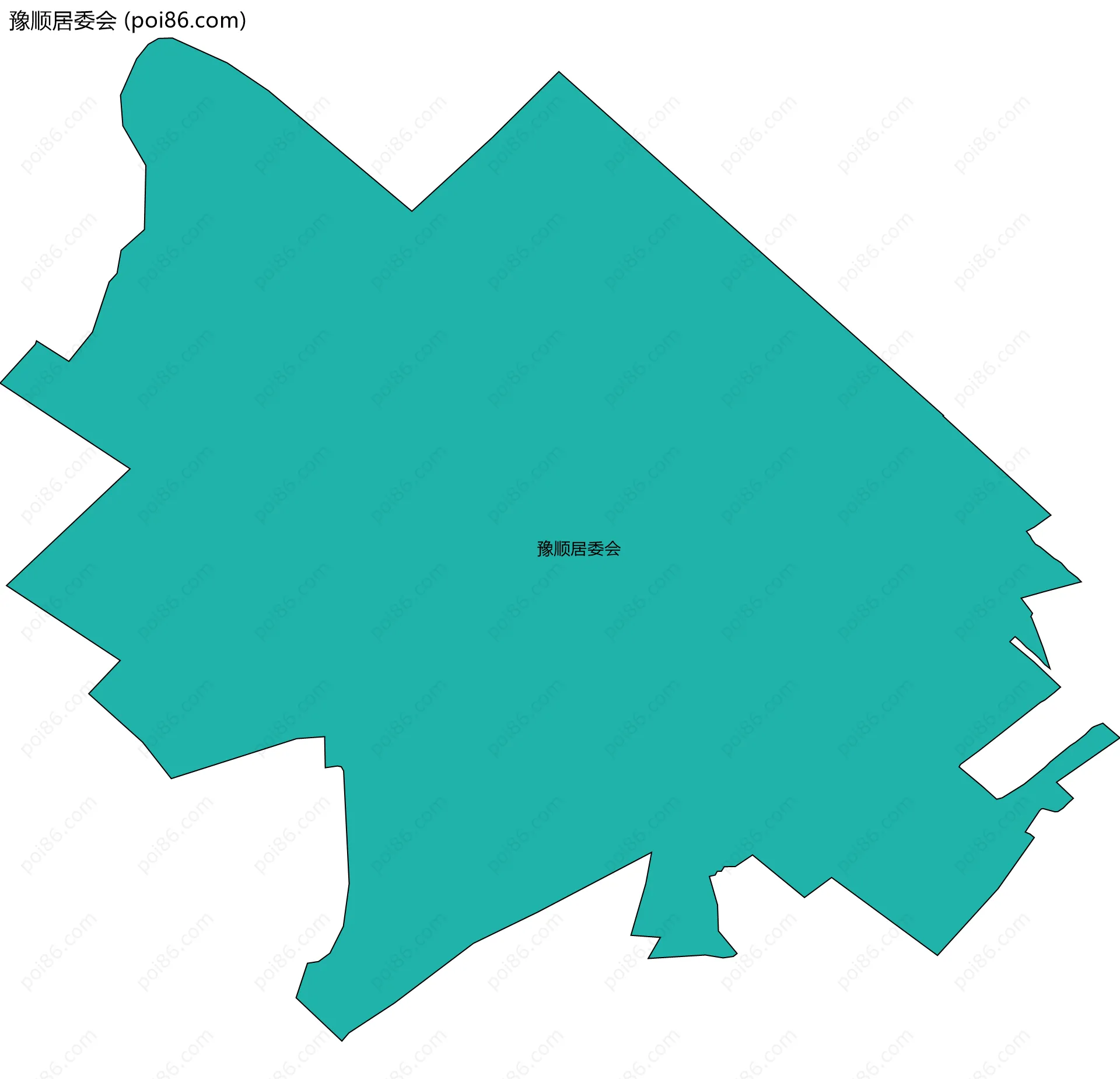 豫顺居委会边界地图