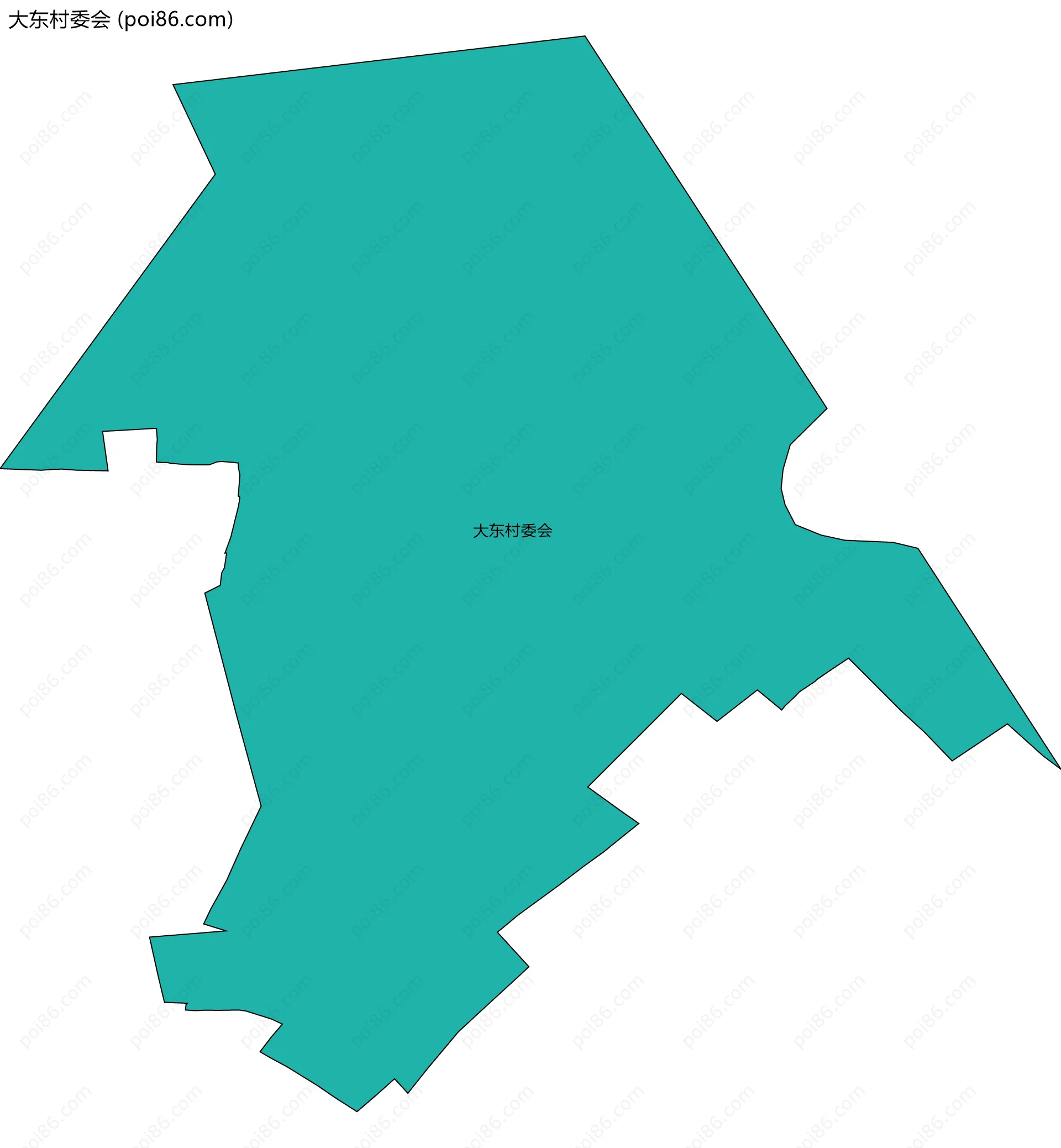 大东村委会边界地图