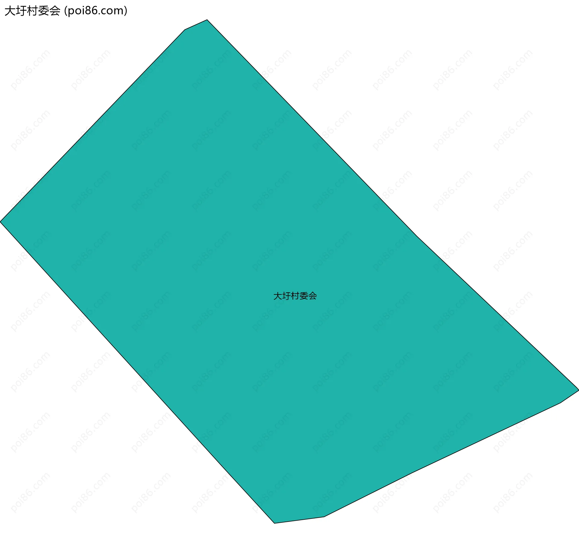 大圩村委会边界地图