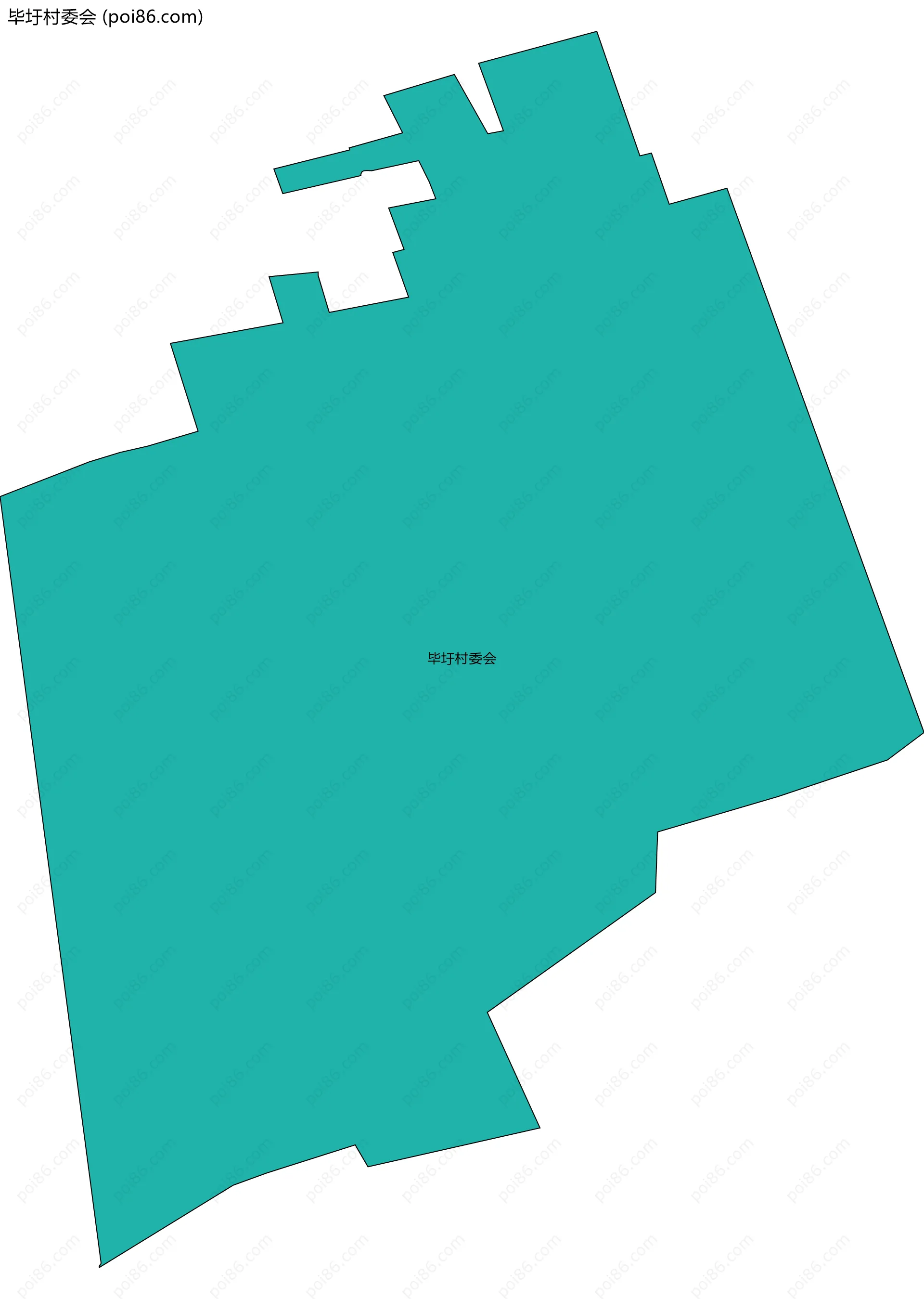 毕圩村委会边界地图