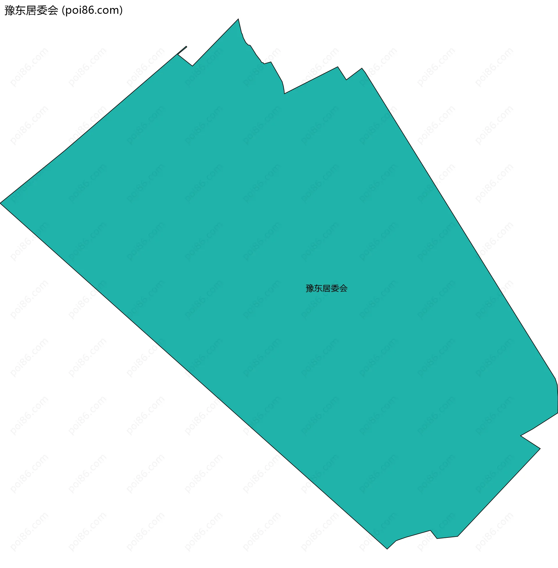 豫东居委会边界地图