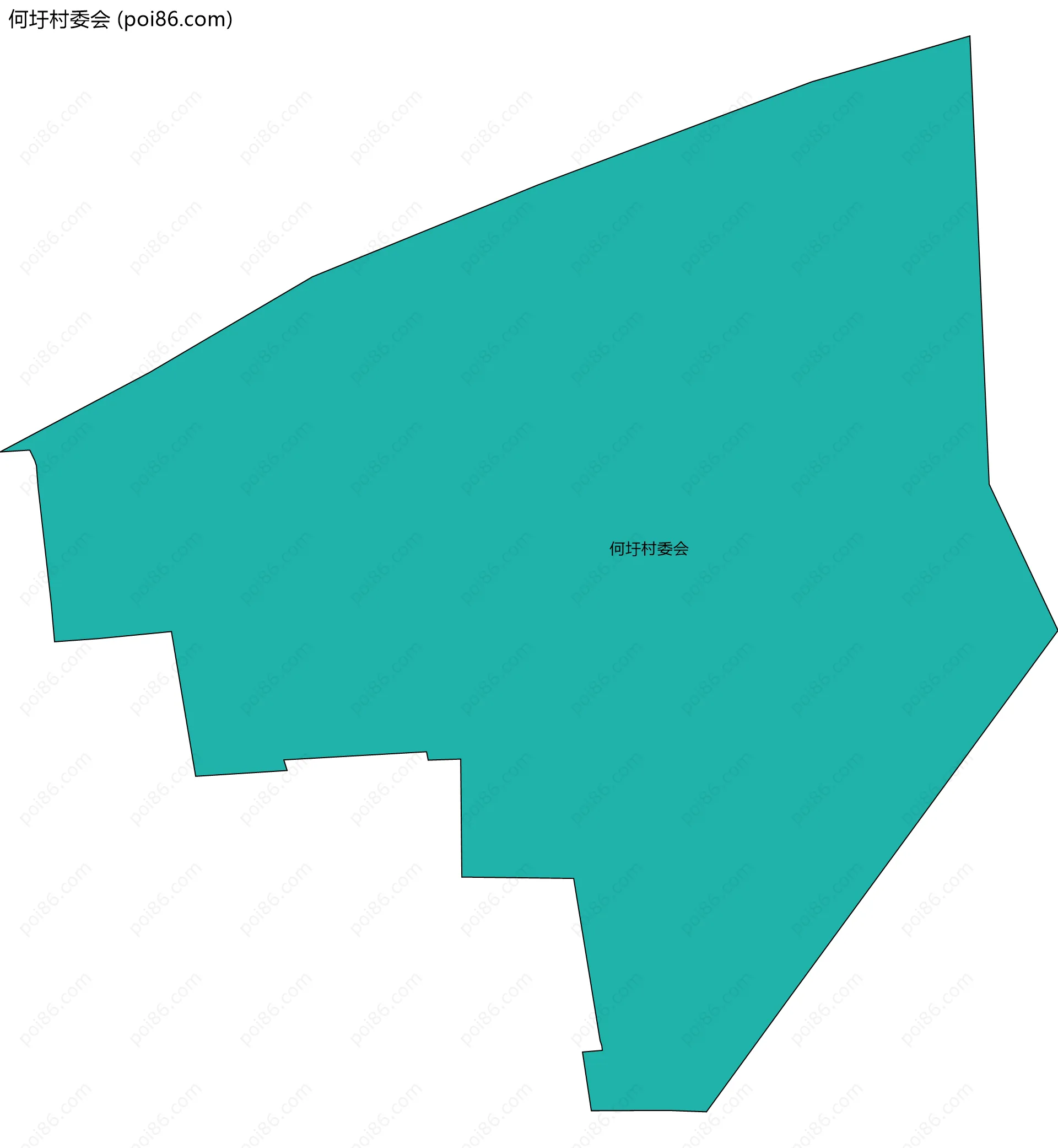 何圩村委会边界地图