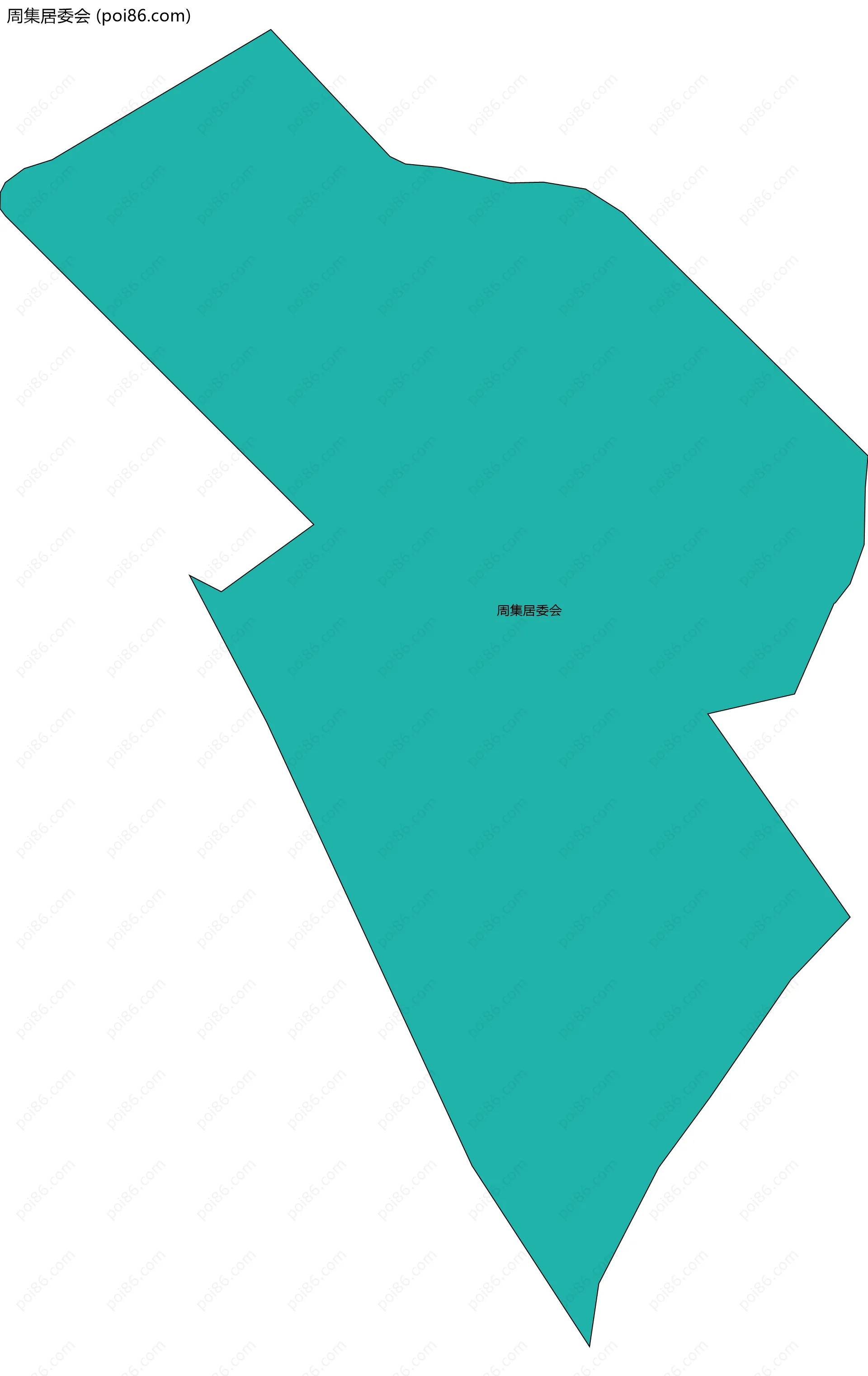 周集居委会边界地图