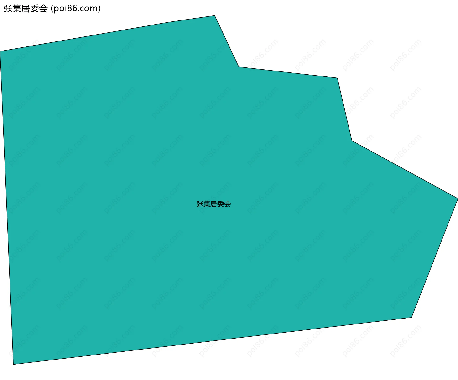 张集居委会边界地图