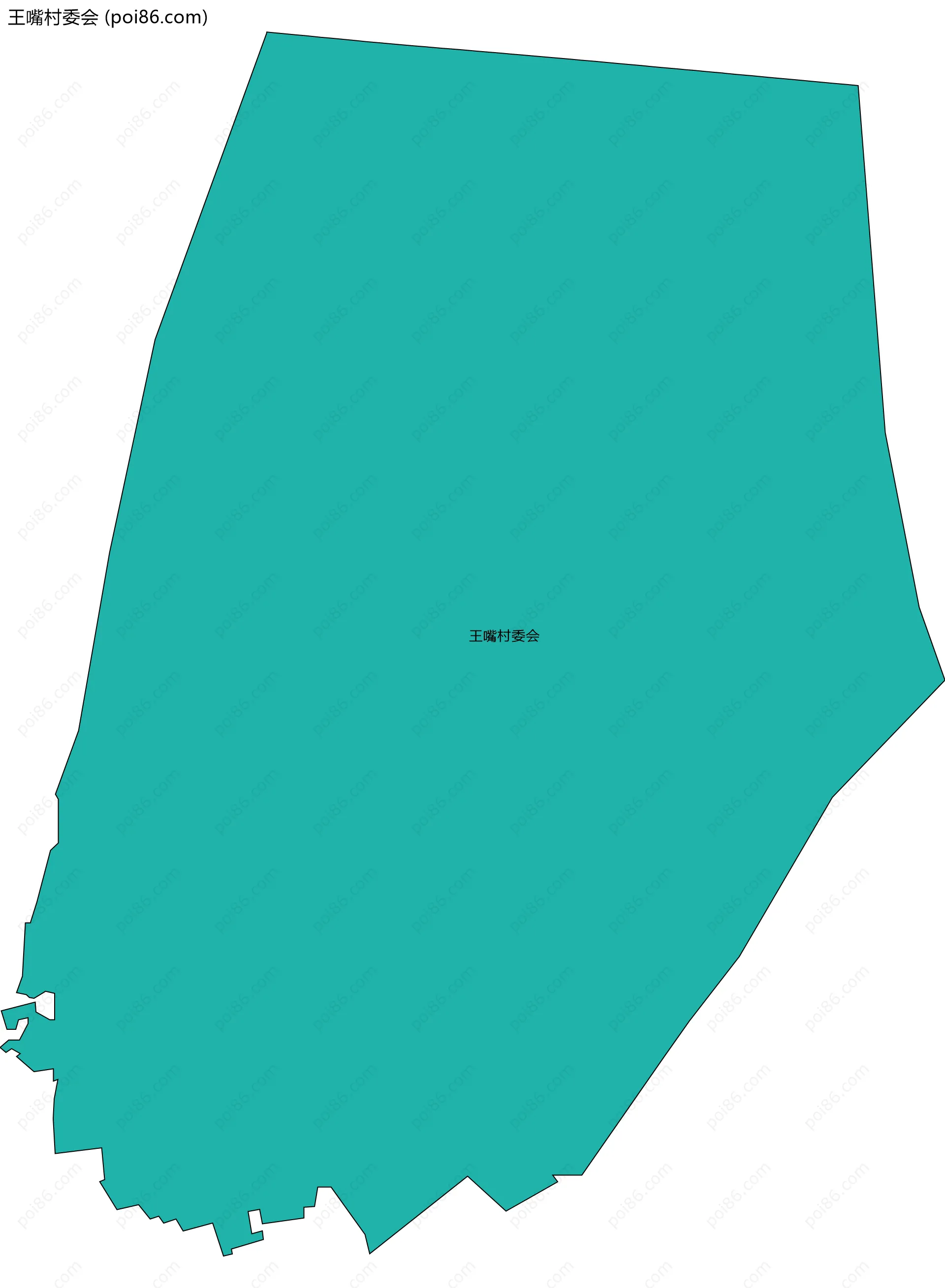 王嘴村委会边界地图