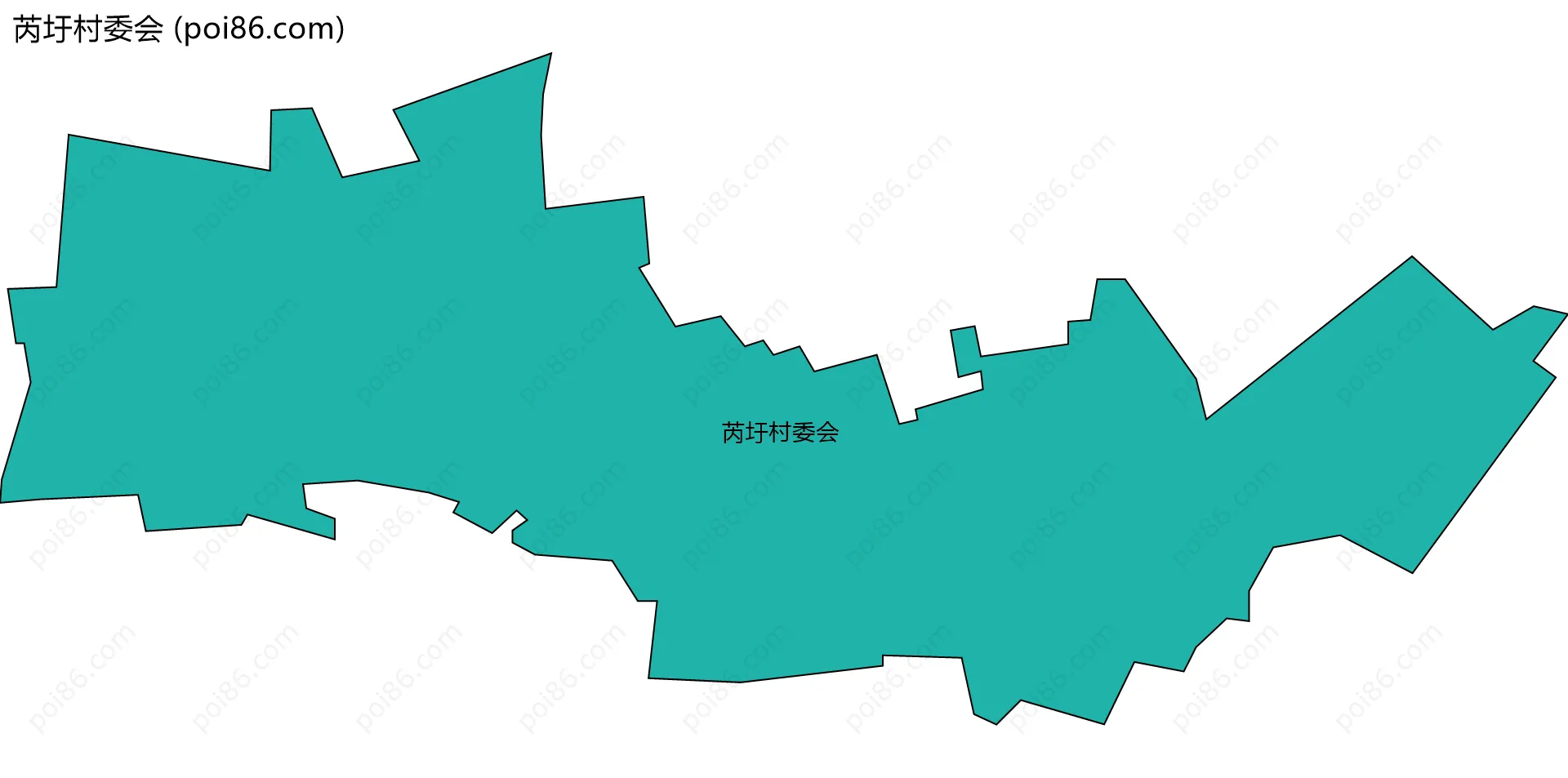 芮圩村委会边界地图