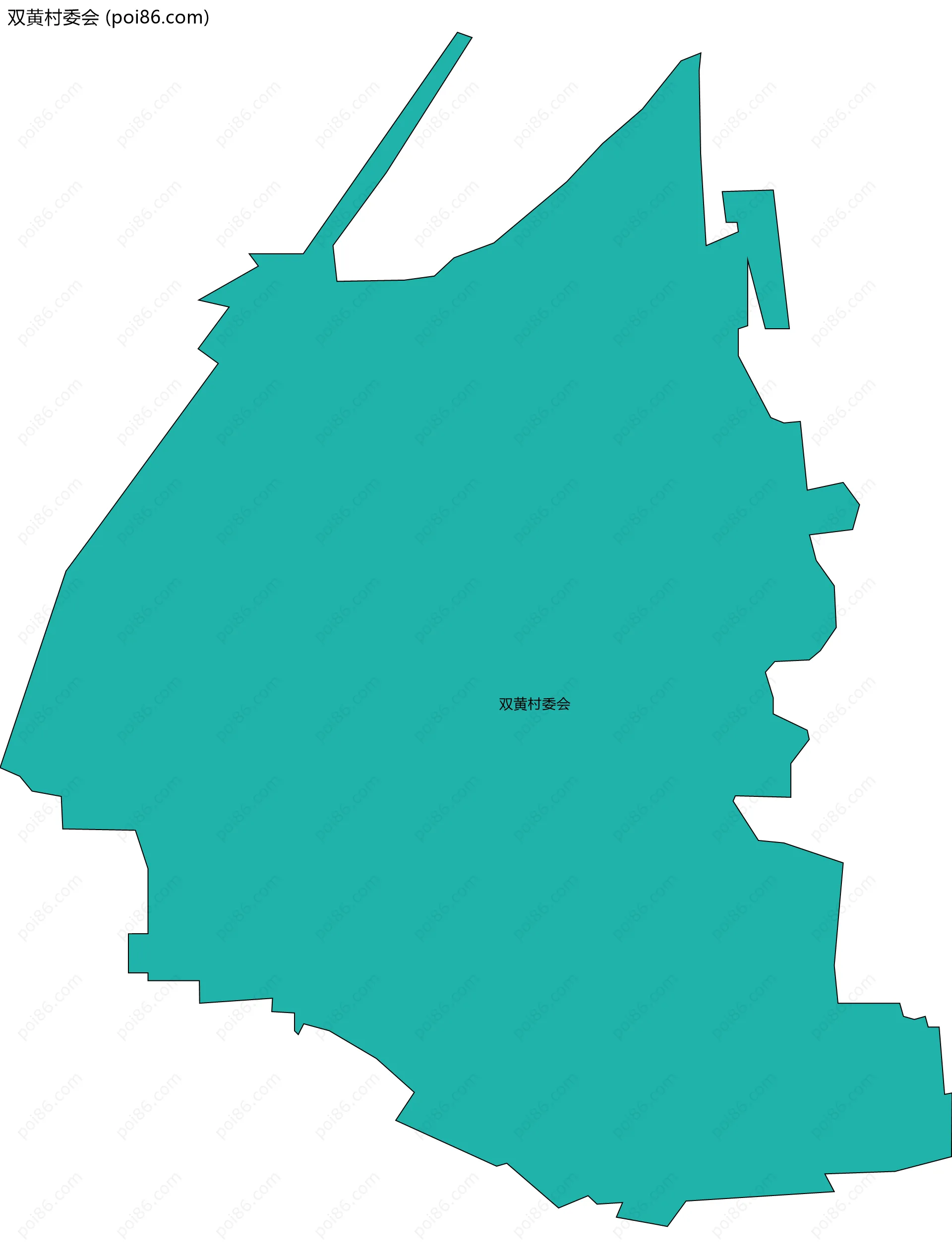 双黄村委会边界地图