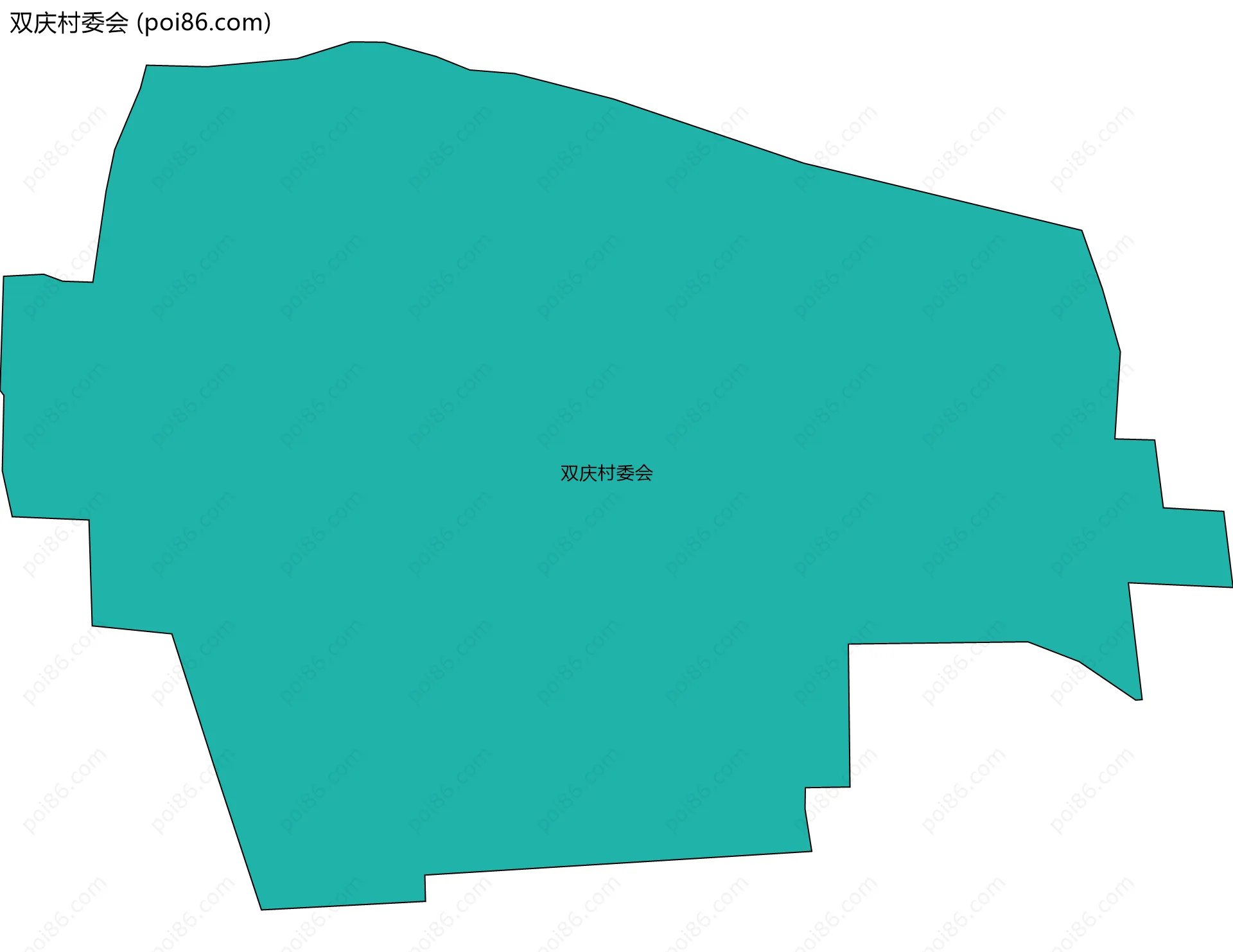双庆村委会边界地图