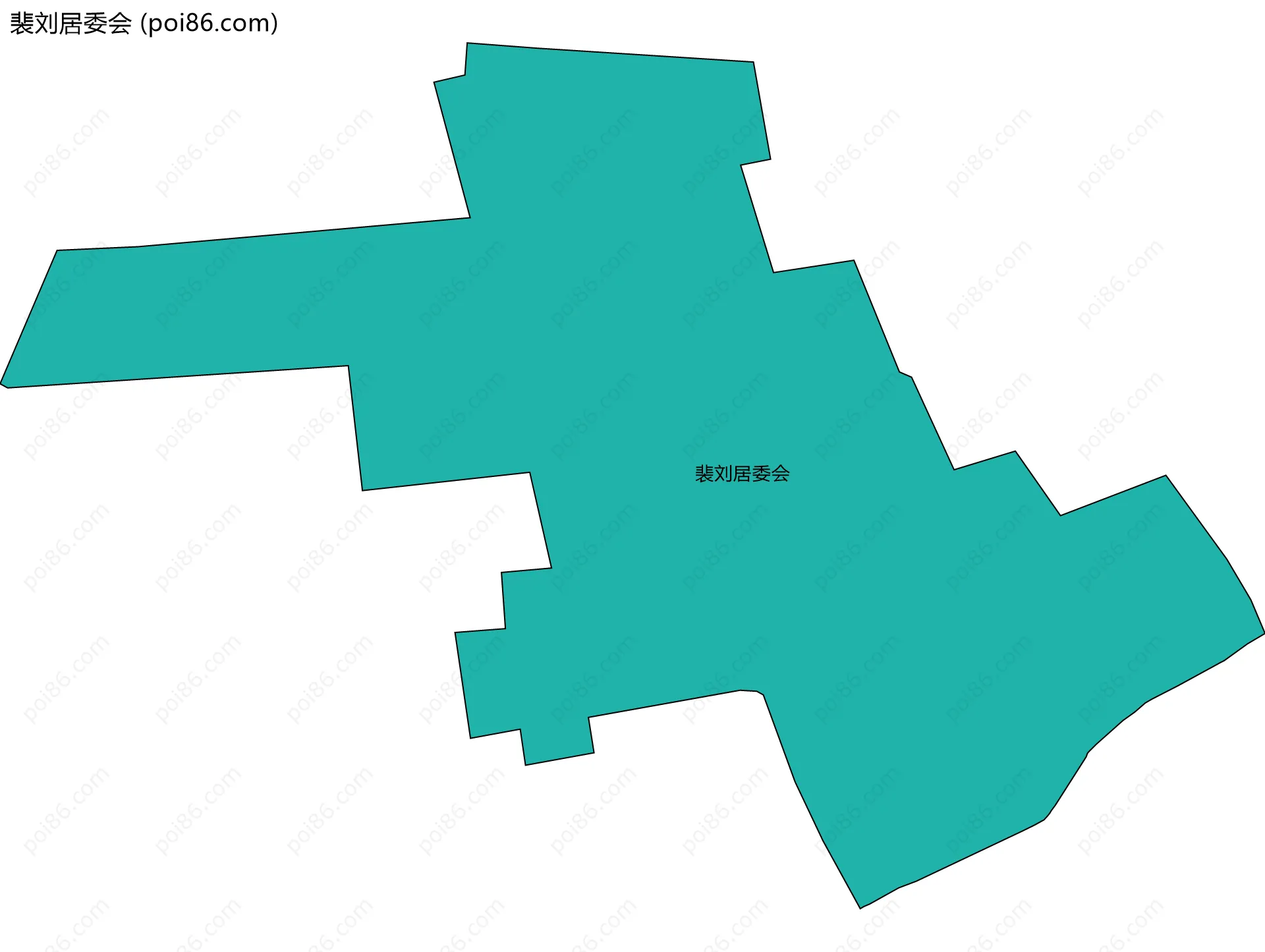 裴刘居委会边界地图