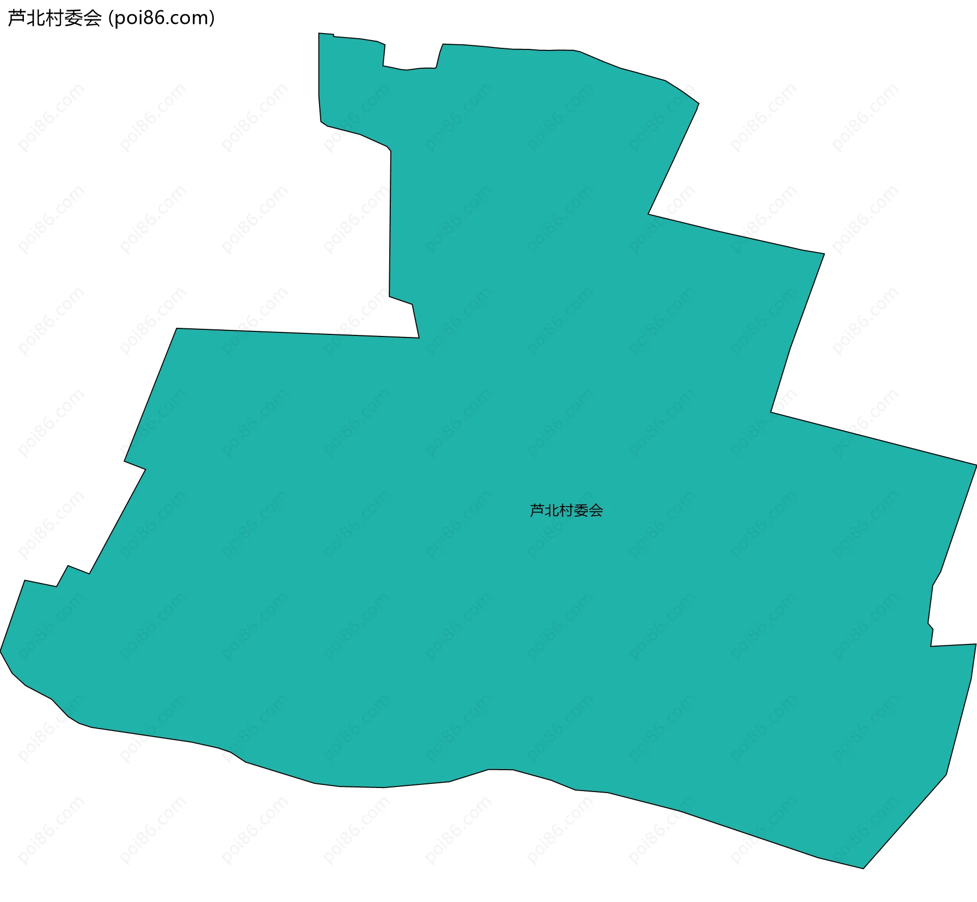 芦北村委会边界地图