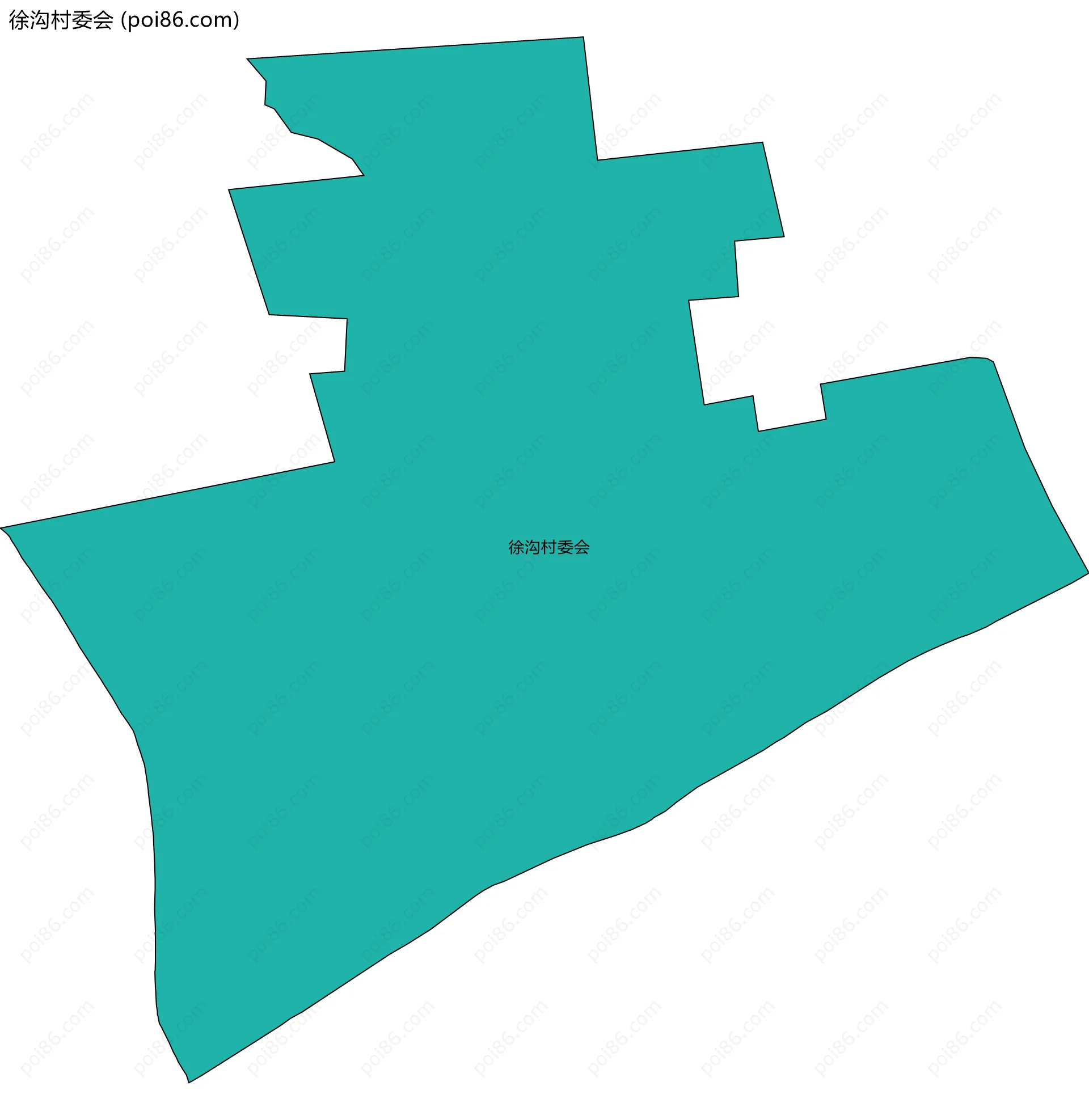 徐沟村委会边界地图