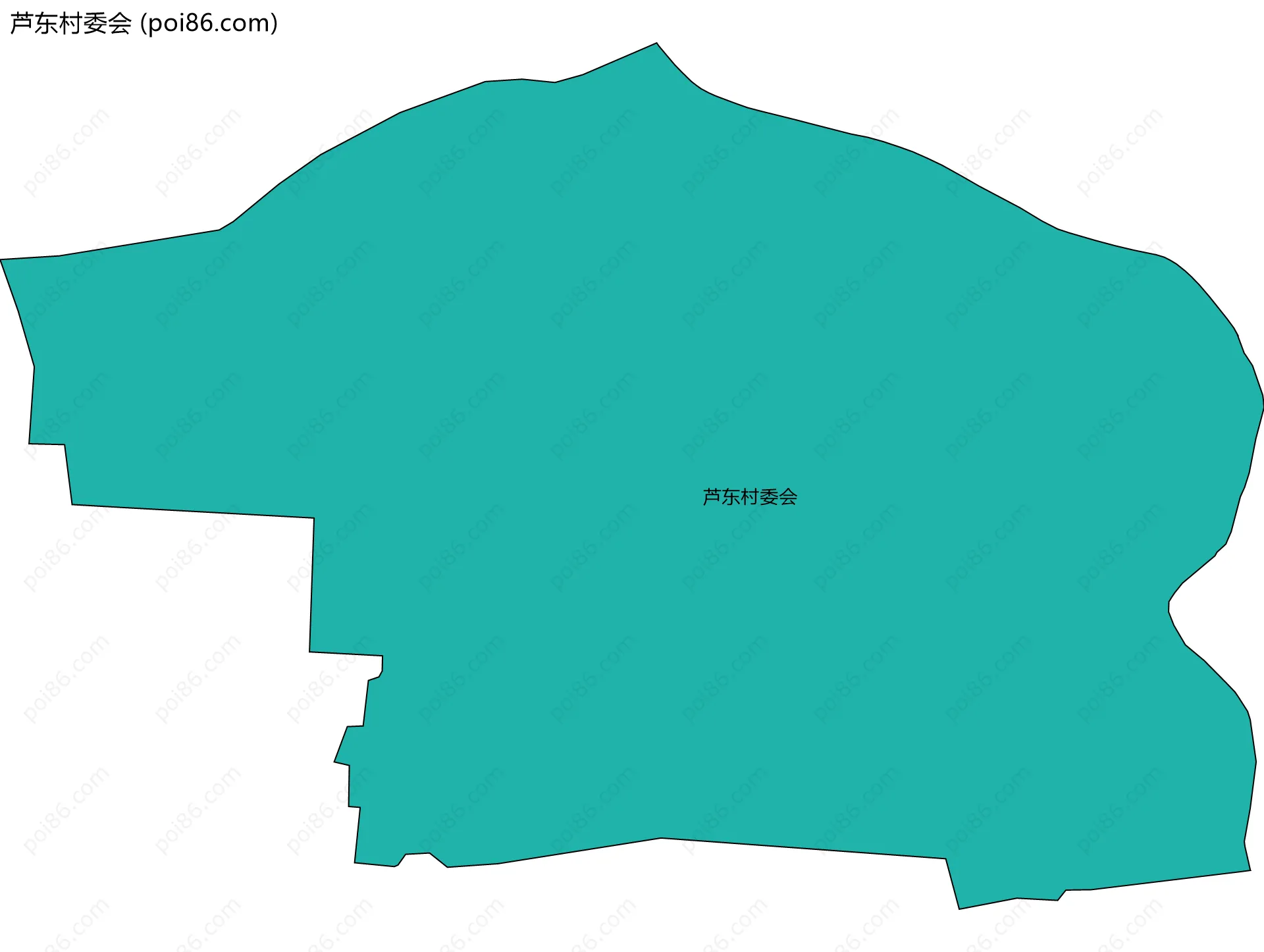 芦东村委会边界地图