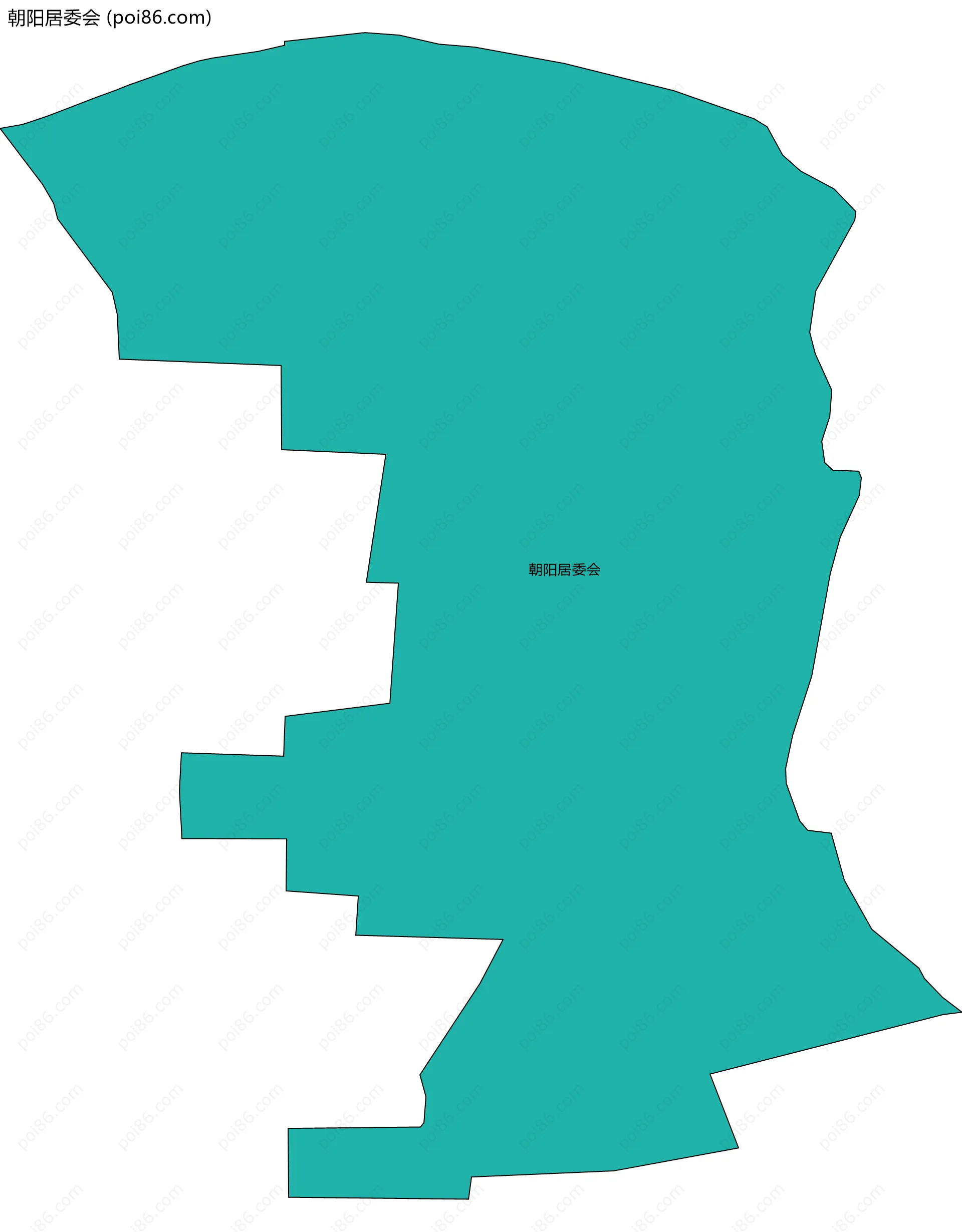 朝阳居委会边界地图