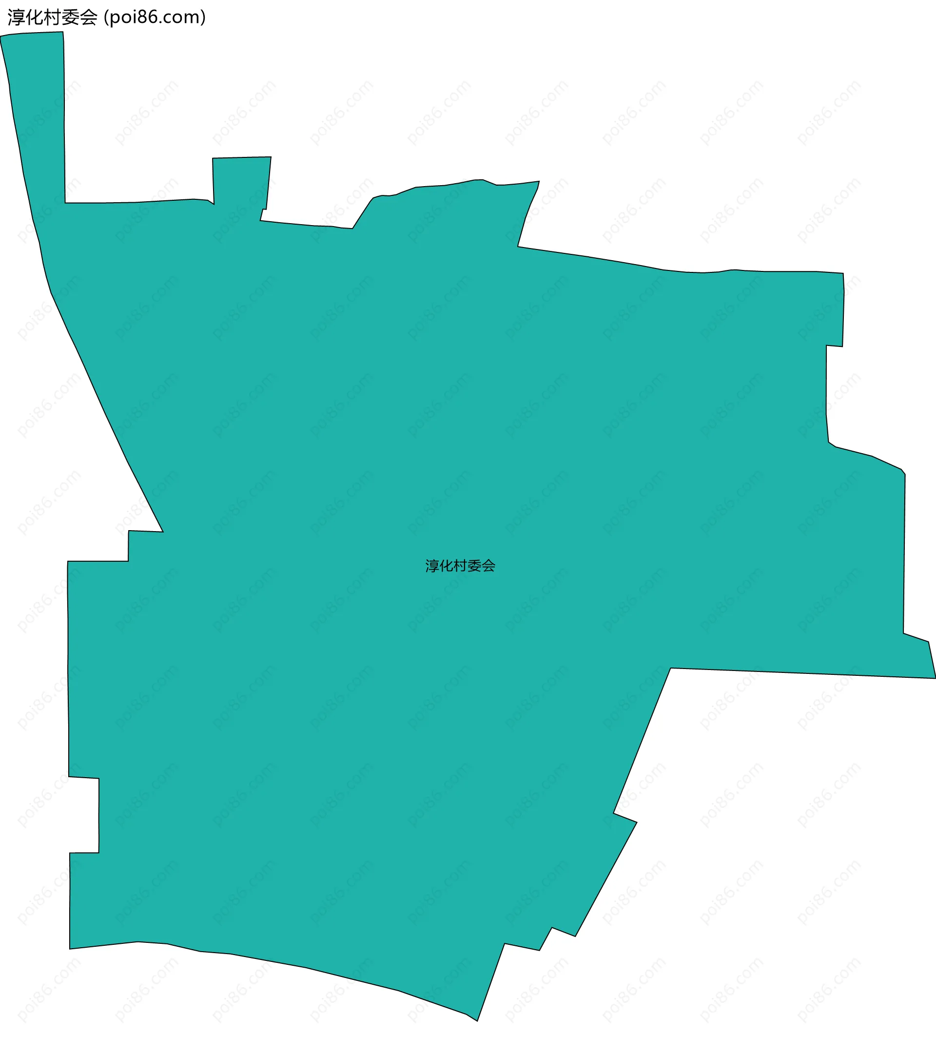 淳化村委会边界地图