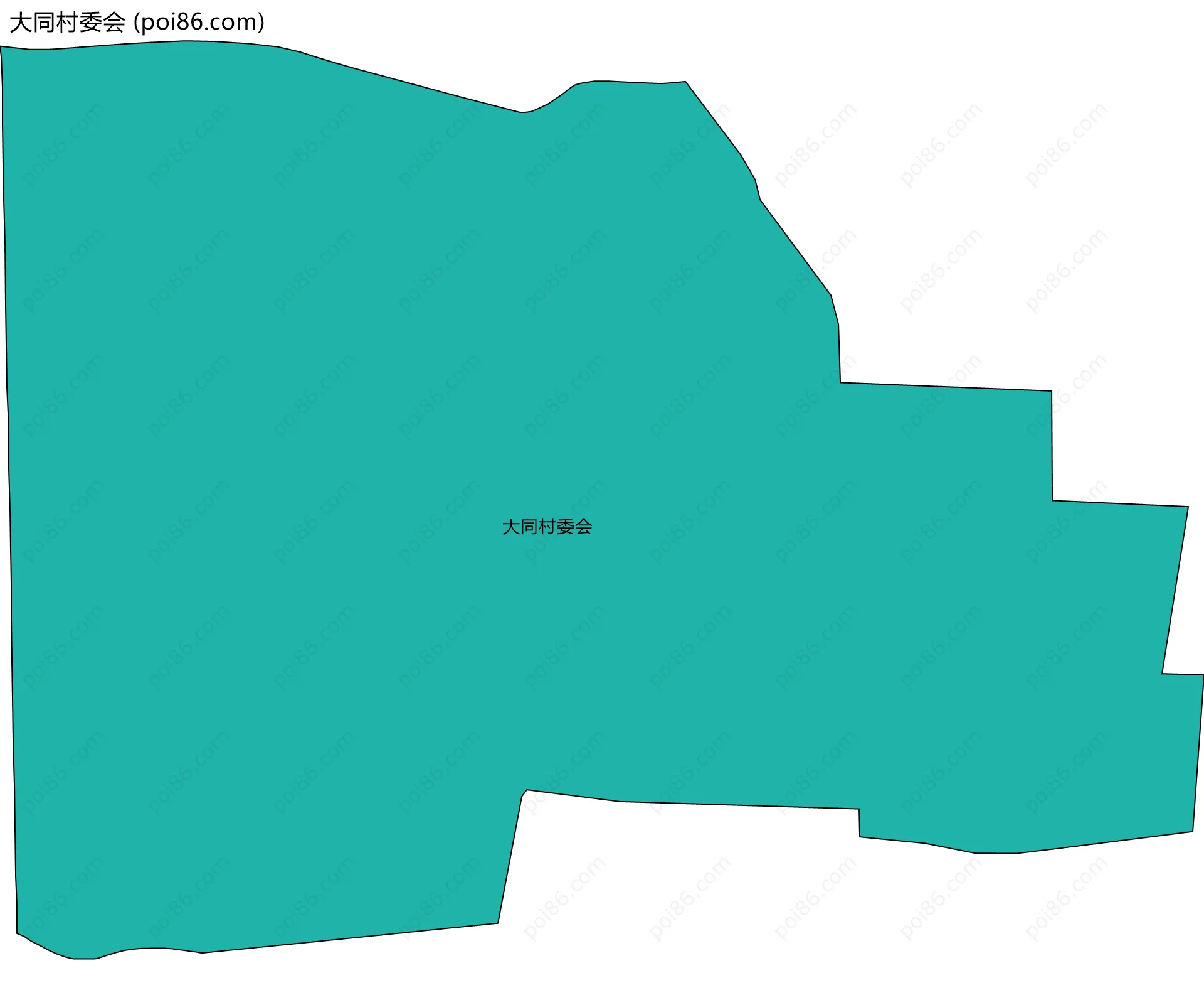 大同村委会边界地图