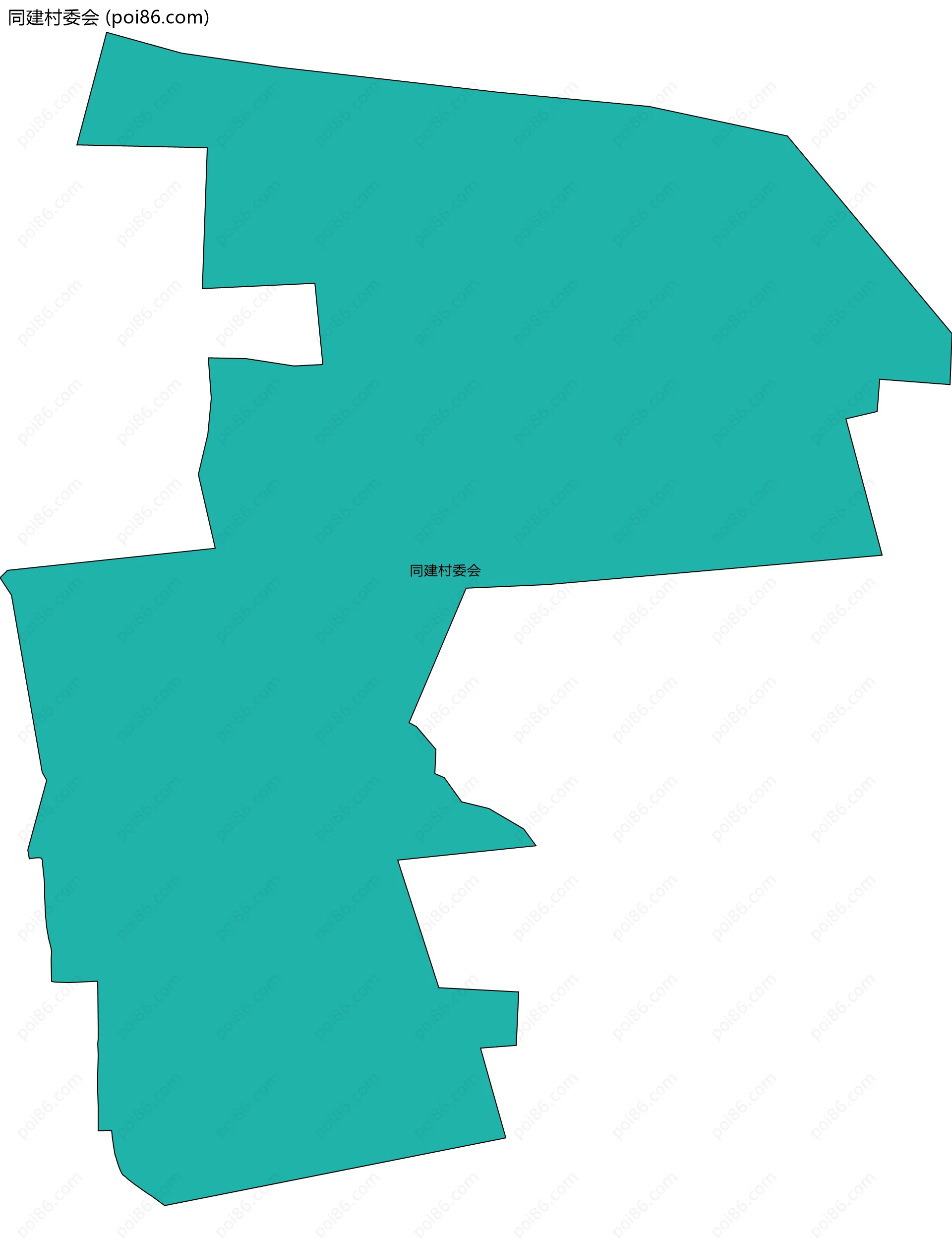 同建村委会边界地图