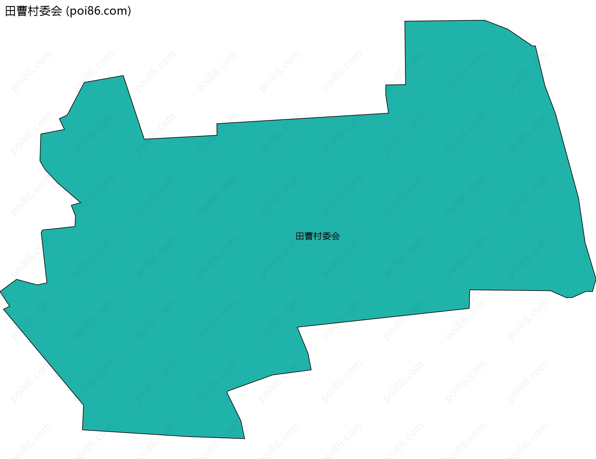 田曹村委会边界地图