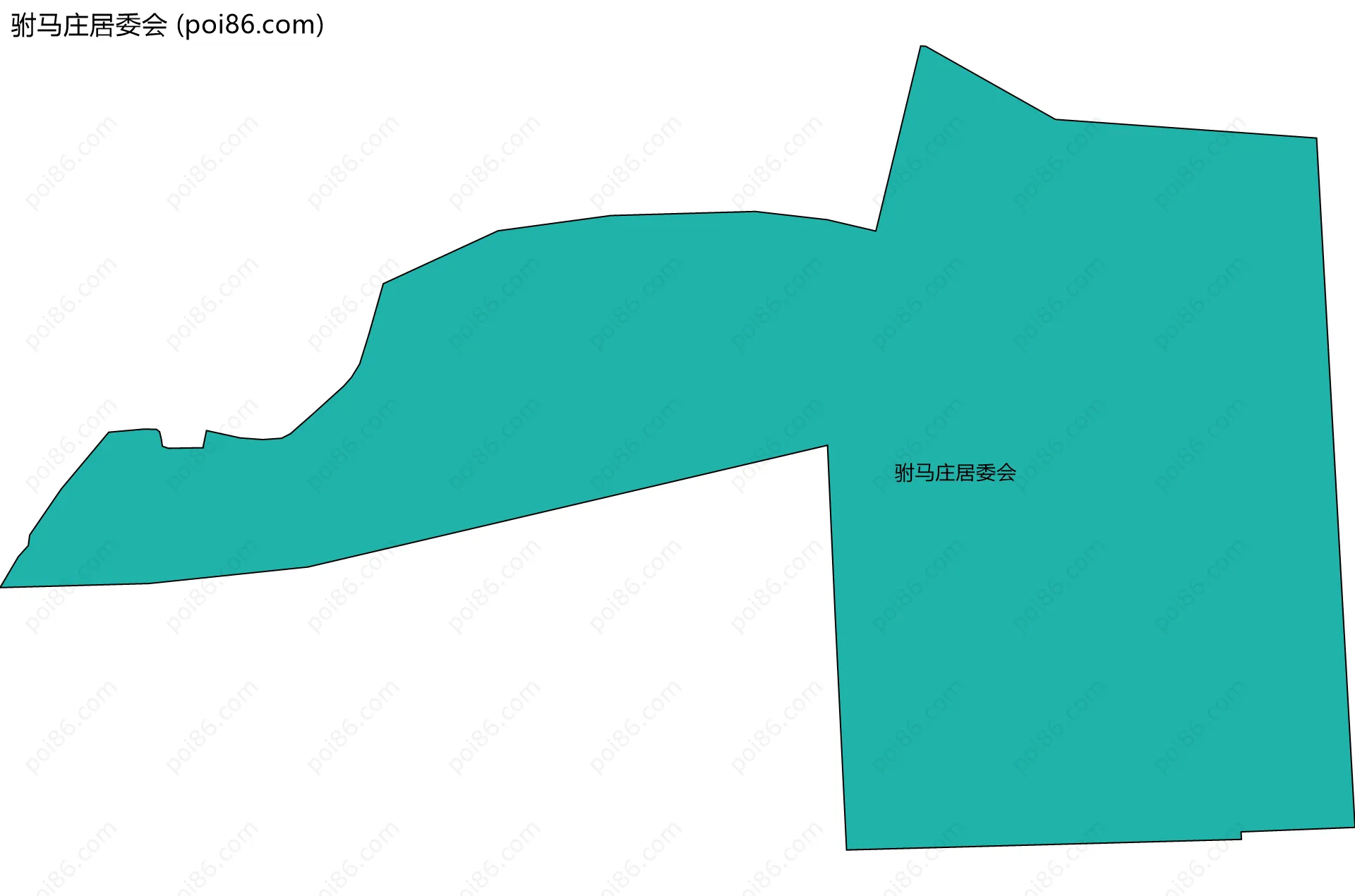 驸马庄居委会边界地图