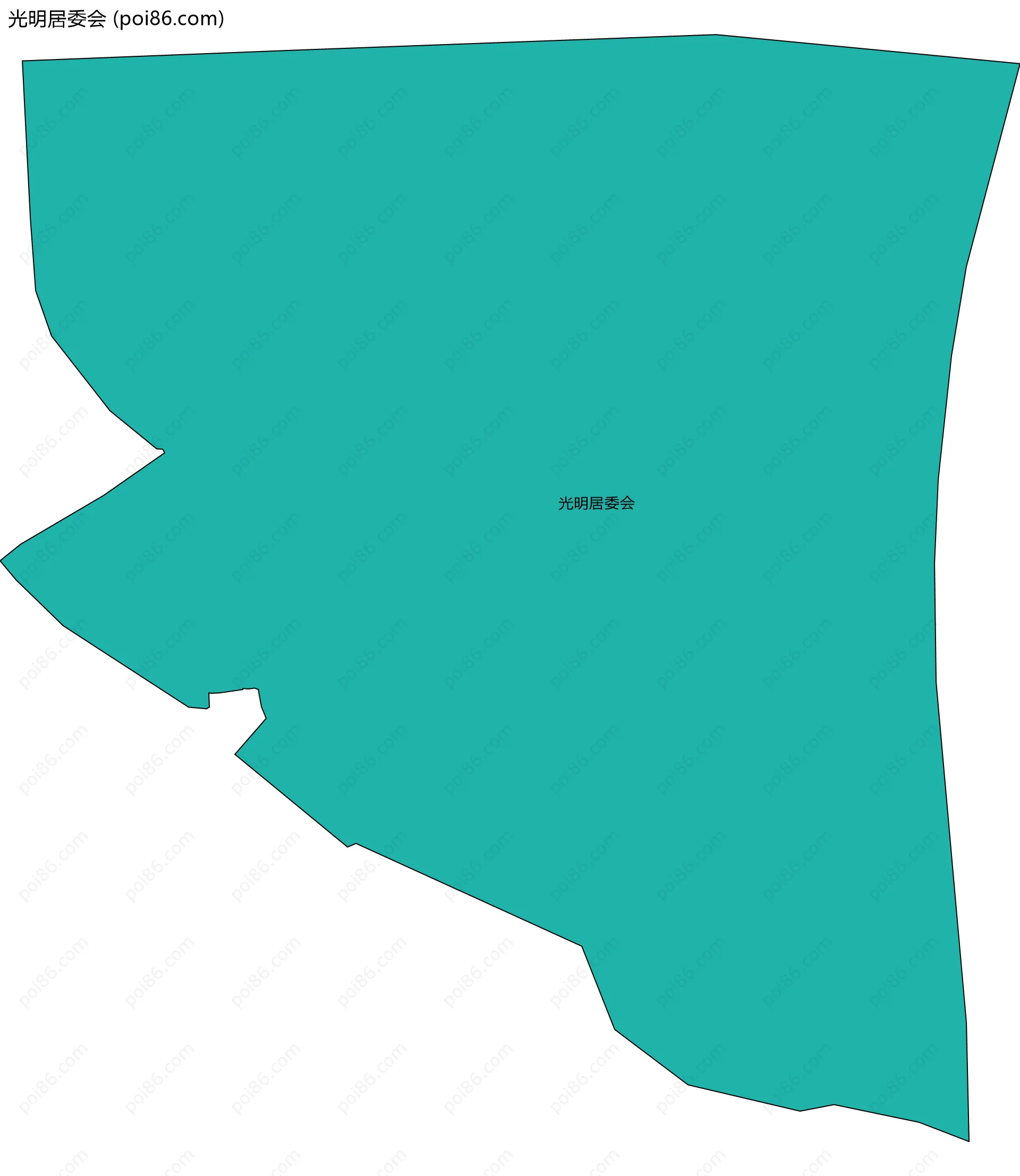 光明居委会边界地图