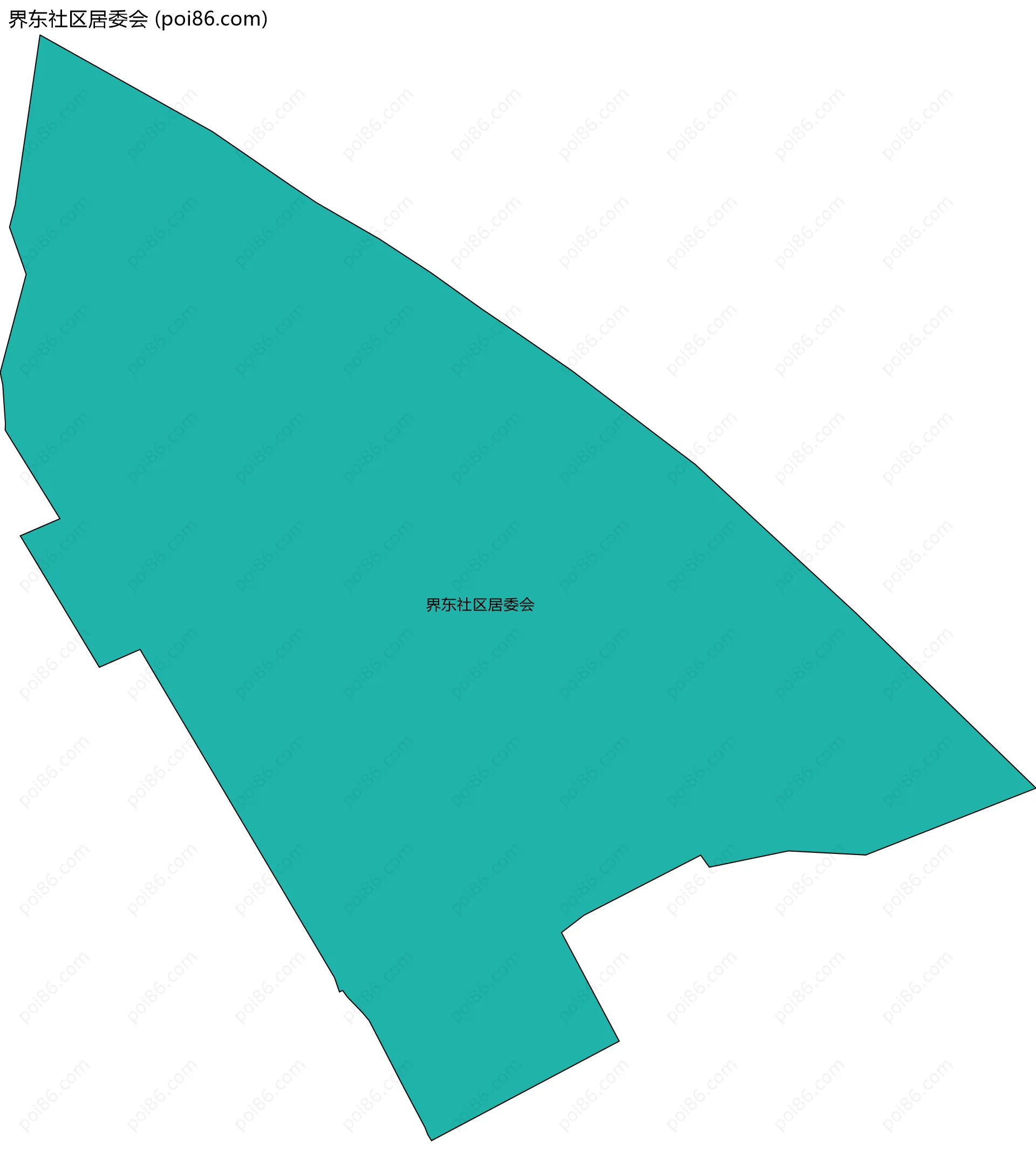界东社区居委会边界地图
