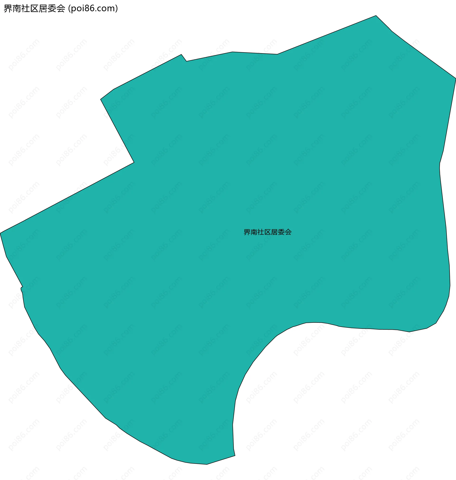 界南社区居委会边界地图