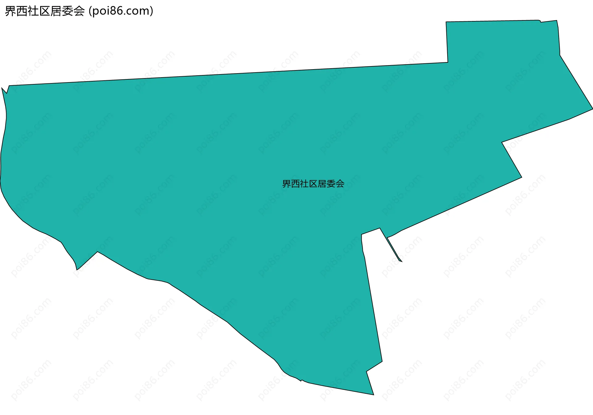 界西社区居委会边界地图