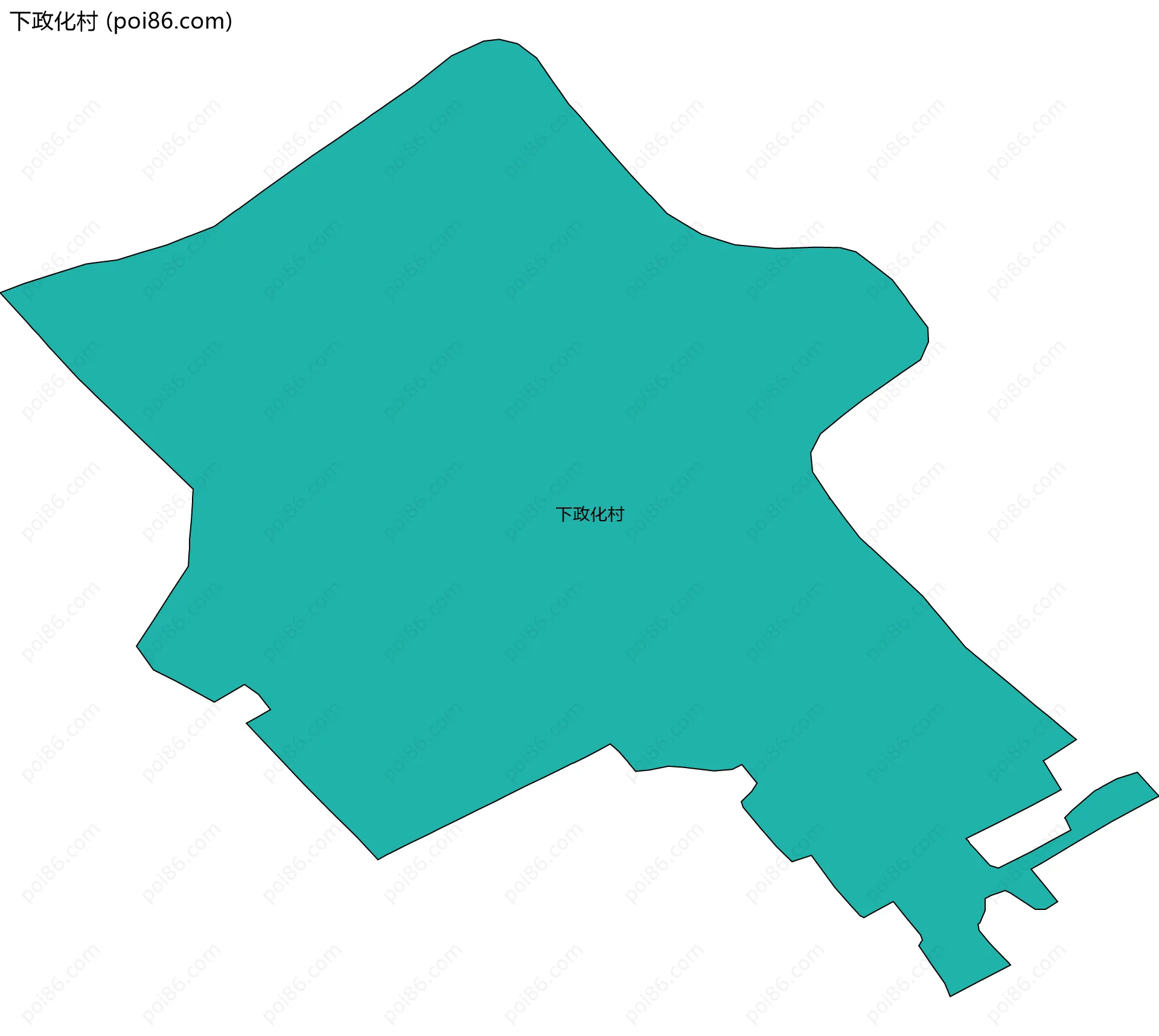 下政化村边界地图