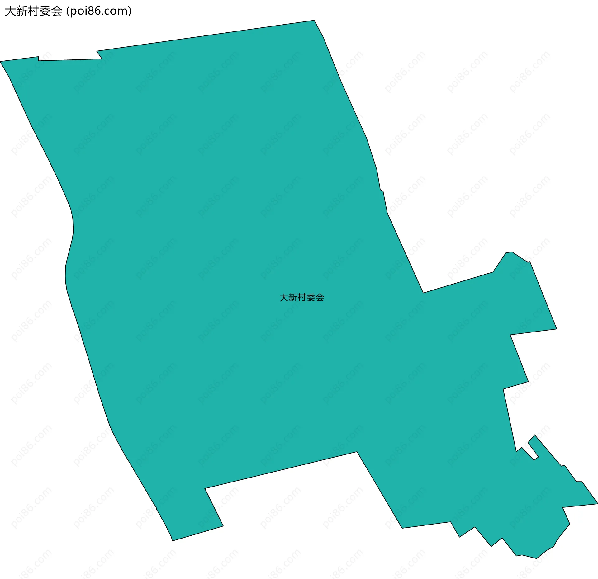 大新村委会边界地图