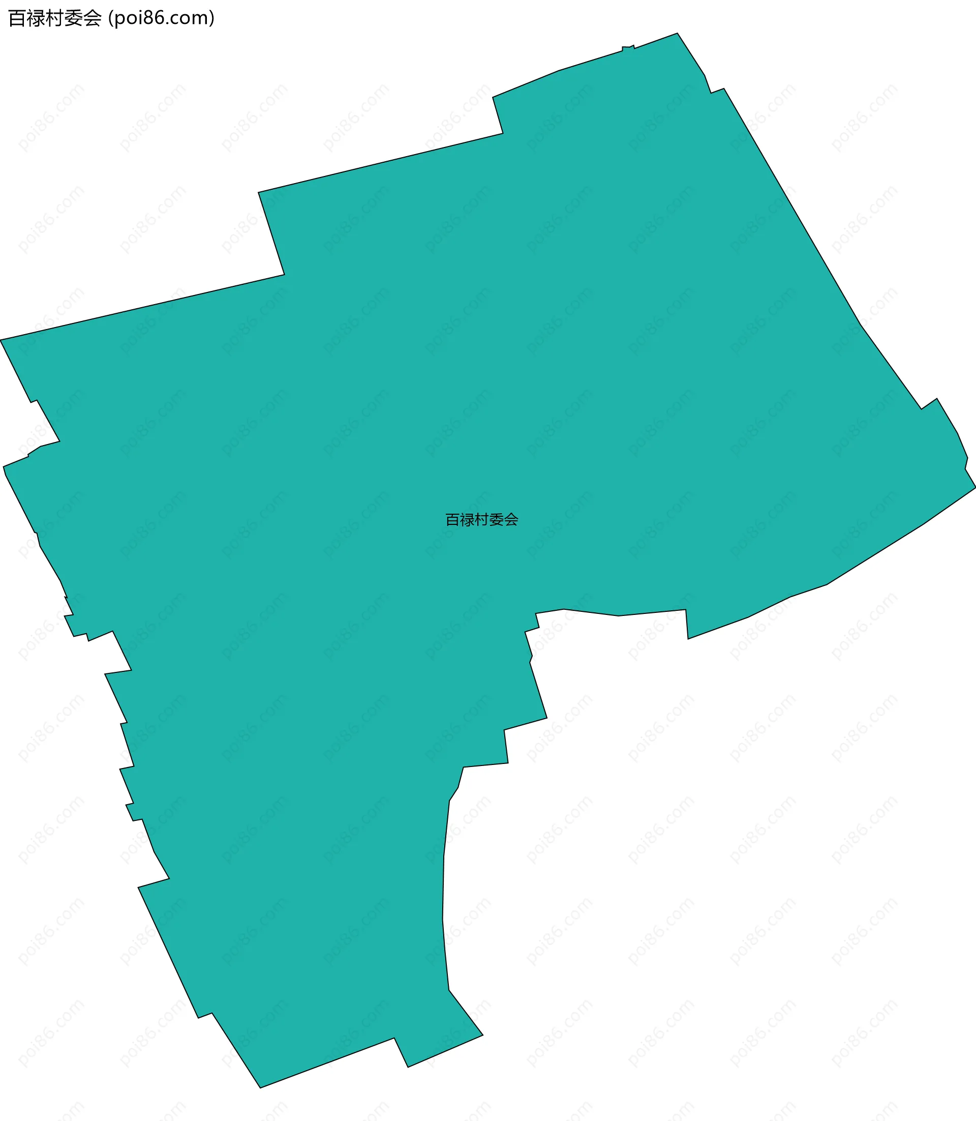 百禄村委会边界地图