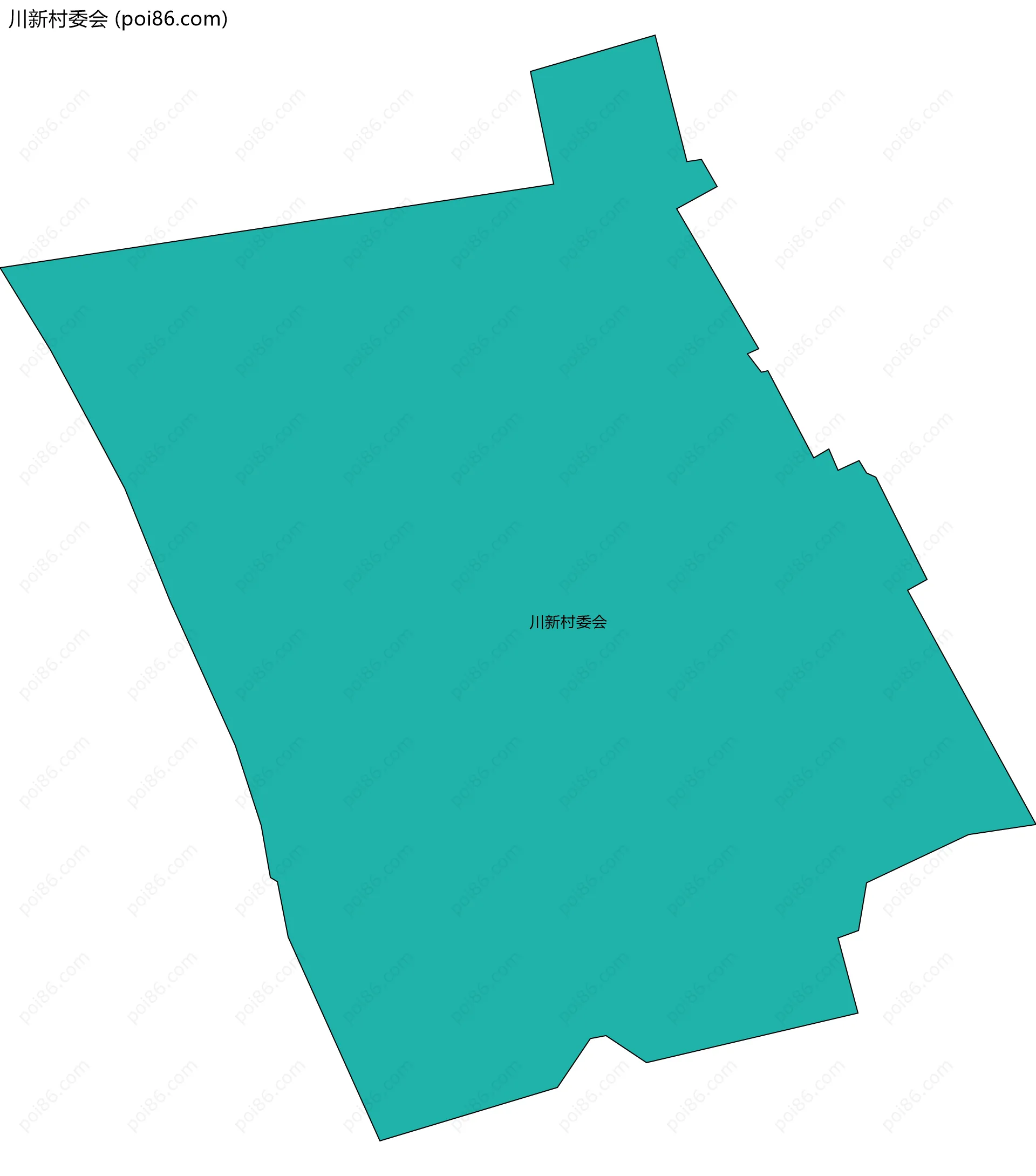 川新村委会边界地图