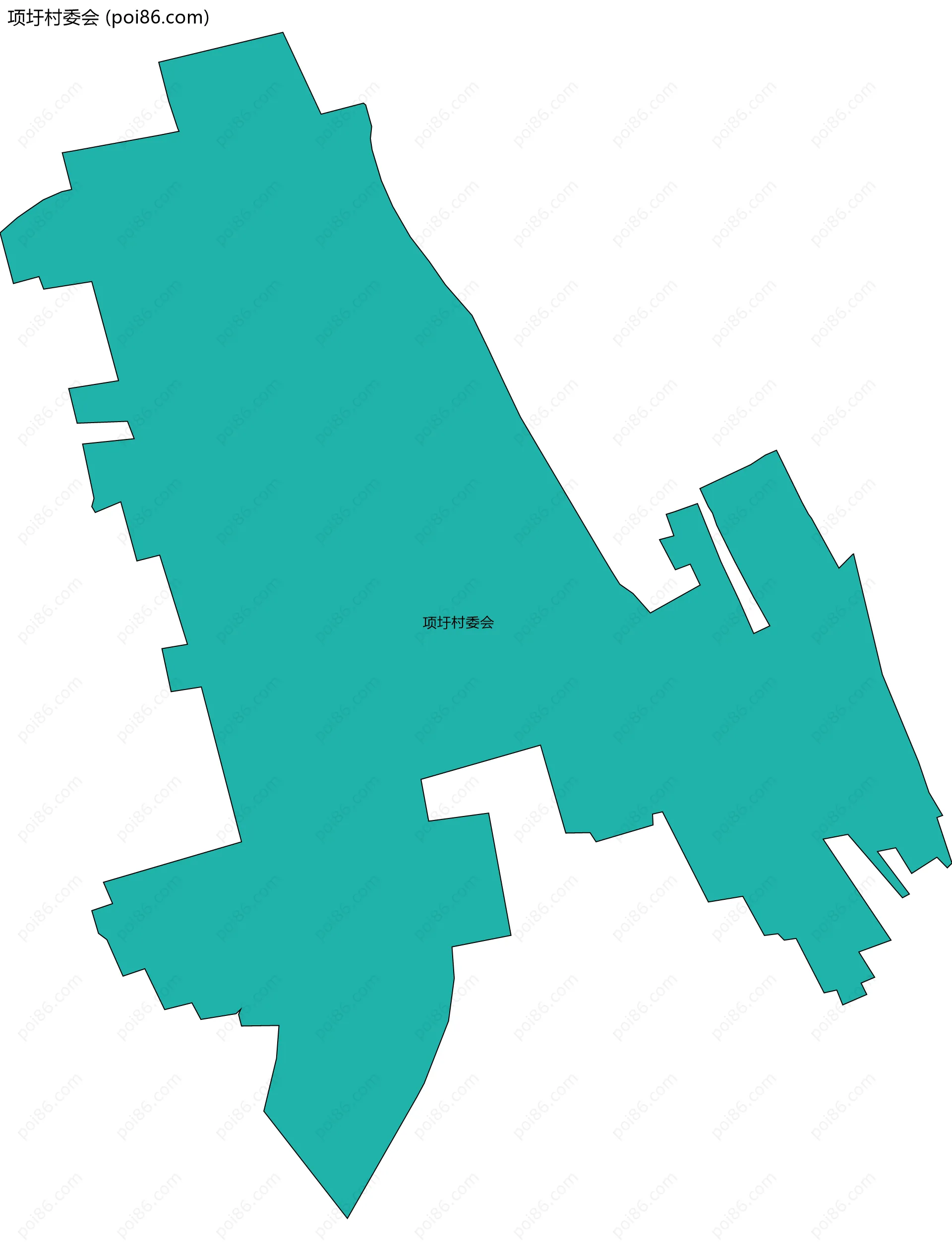 项圩村委会边界地图
